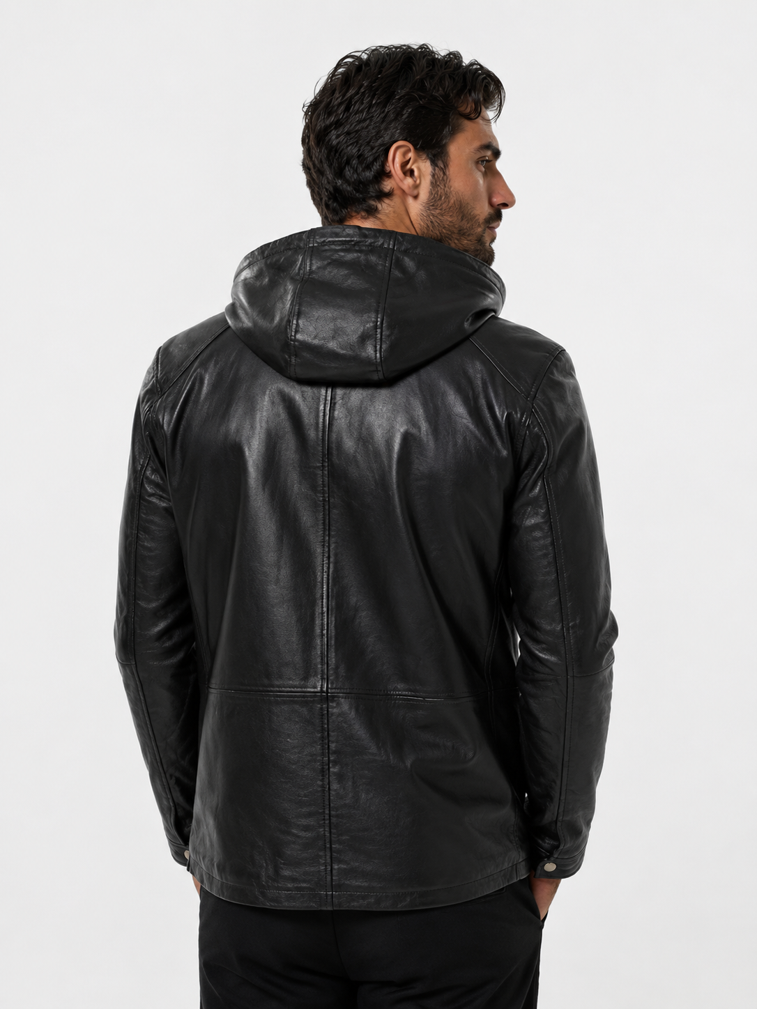 Varvatos Leather Jacket Black-thumbmail-4
