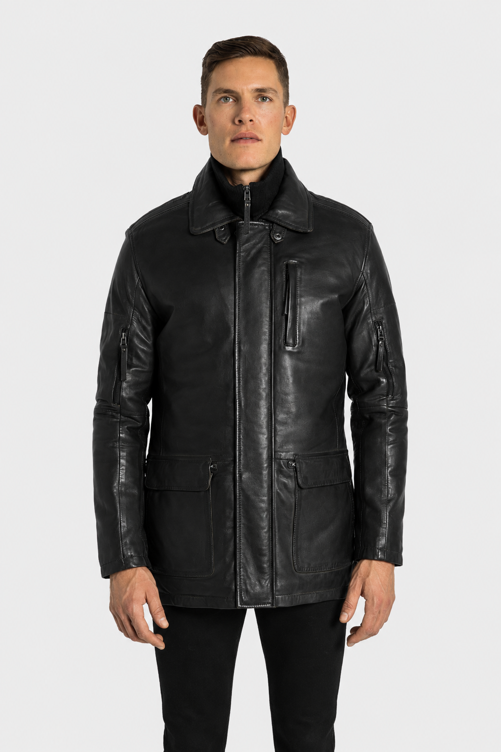 Daniel Leather Jacket Black