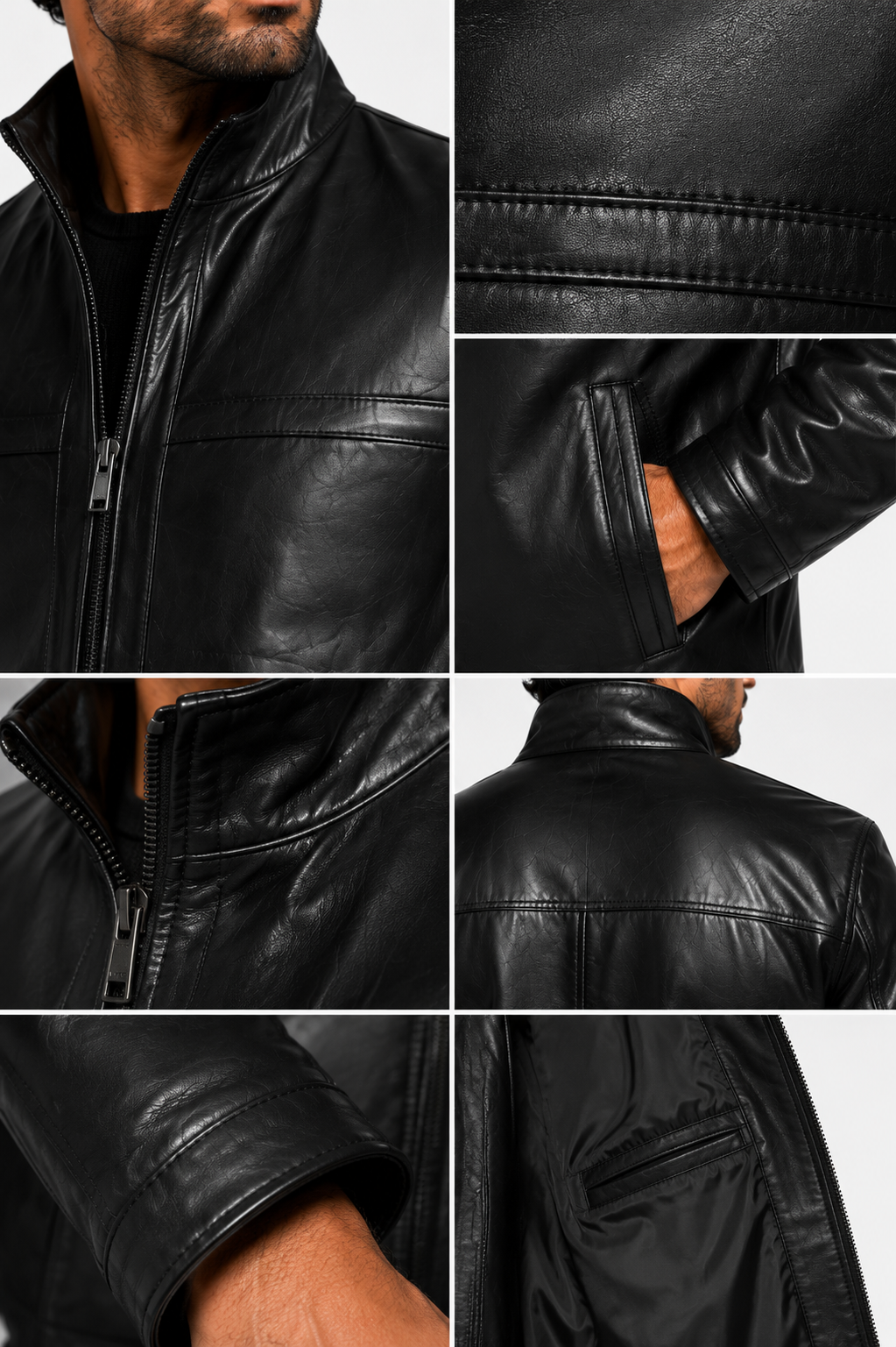 STEPHANE Men's Premium Genuine Leather Jacket-thumbmail-4