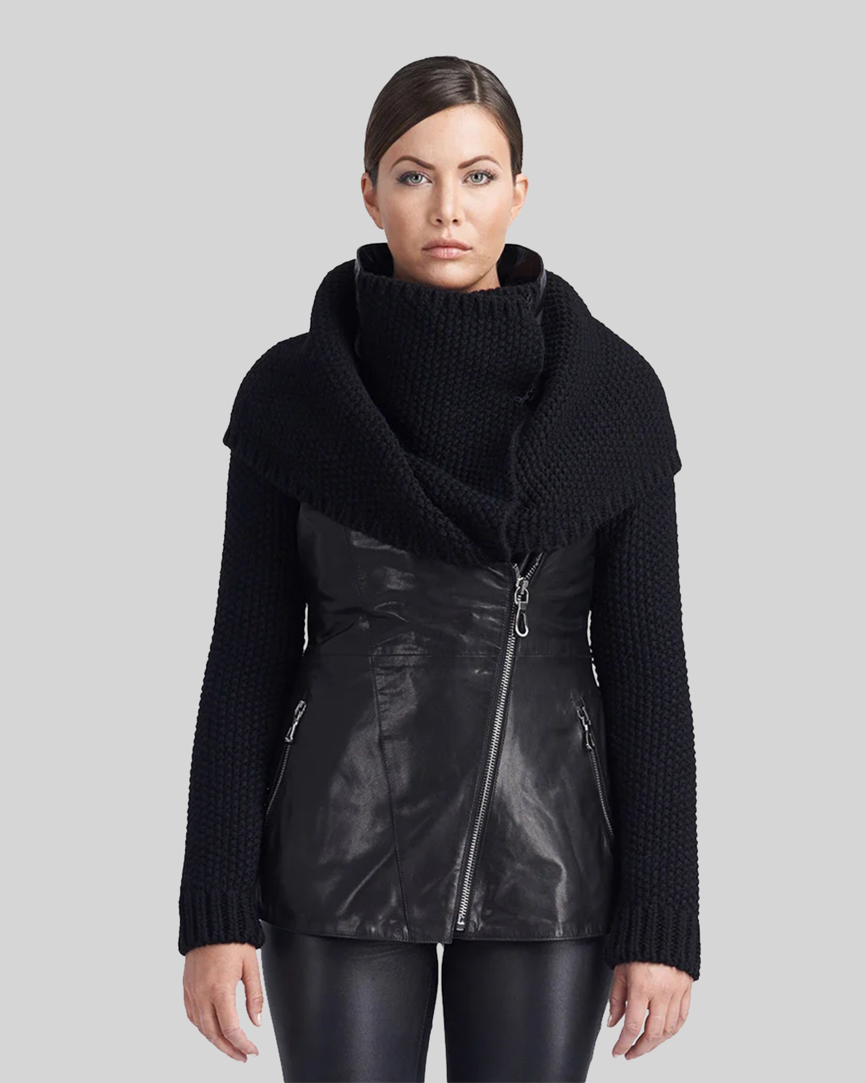 Ivory Leather Jacket