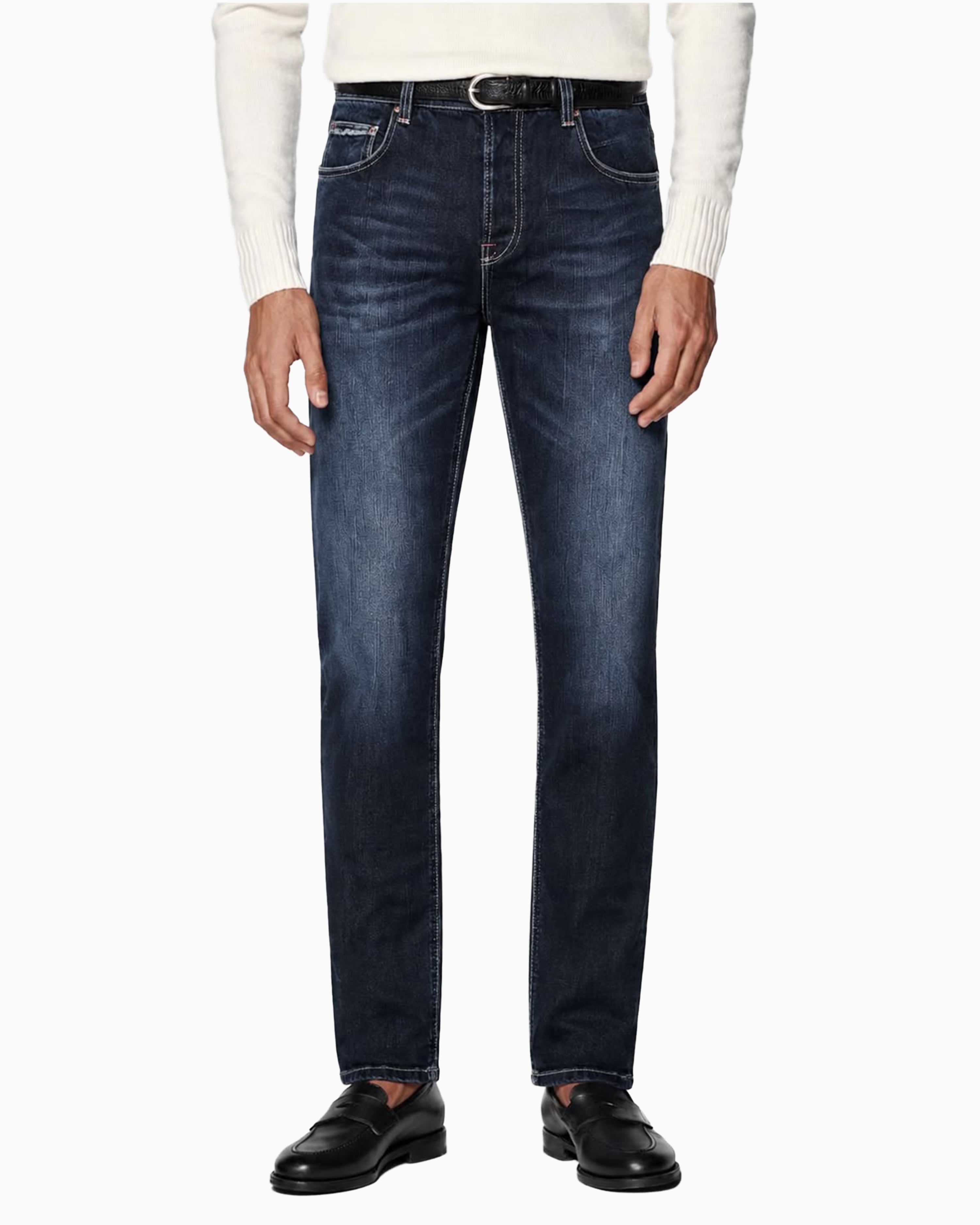 classic straight-leg jeans