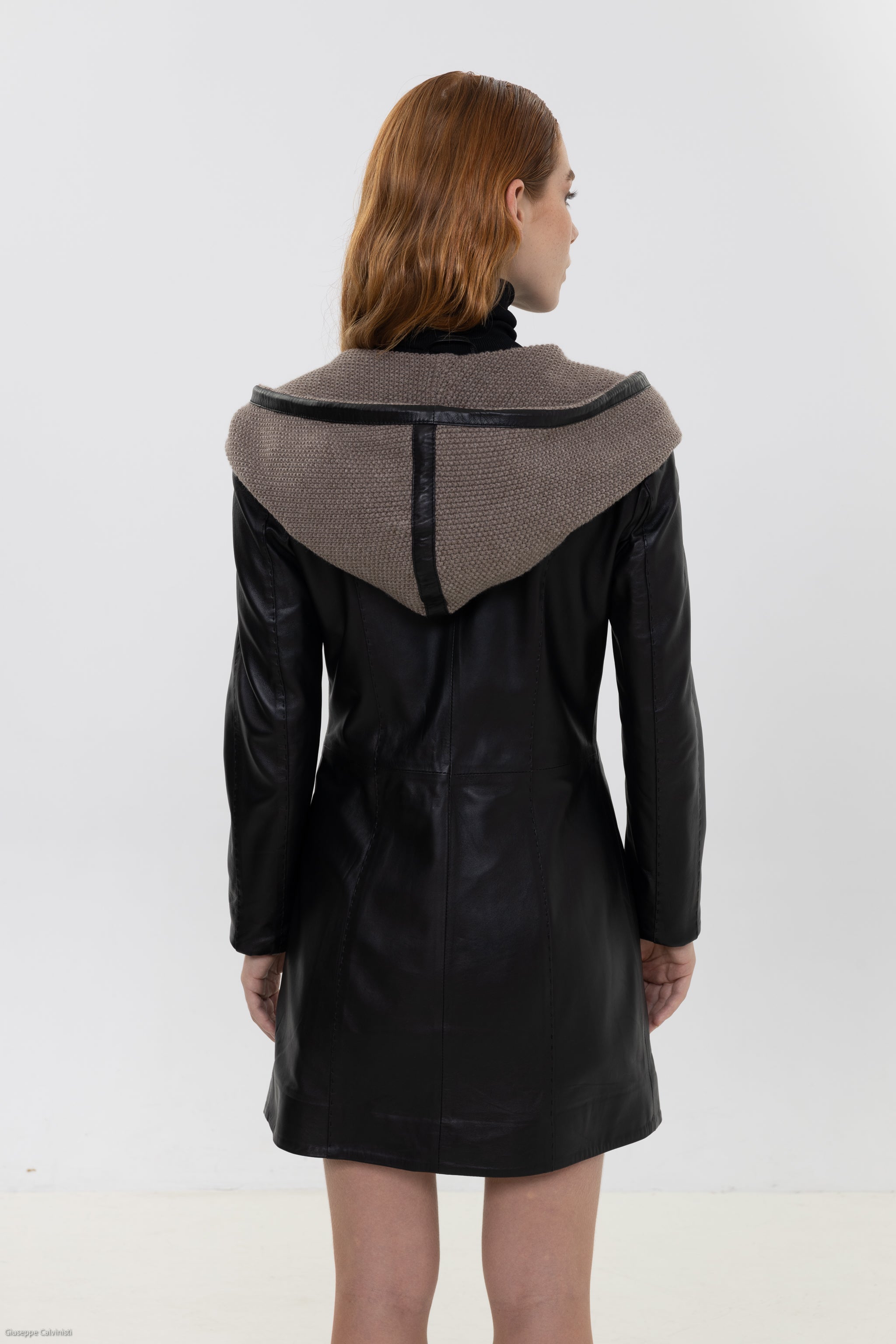 Lucie Leather Trench Coat