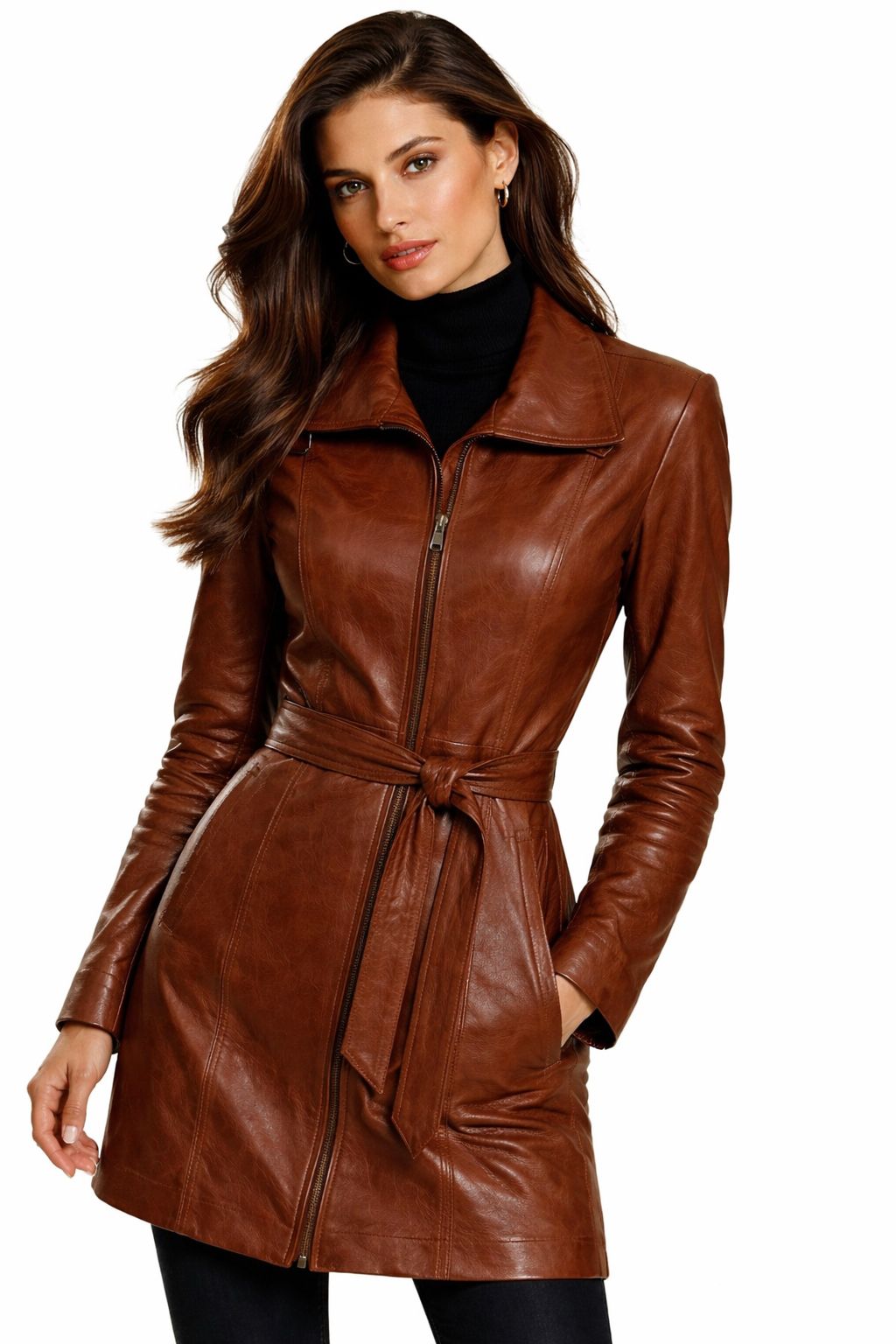 Anastasia Leather Trench-11