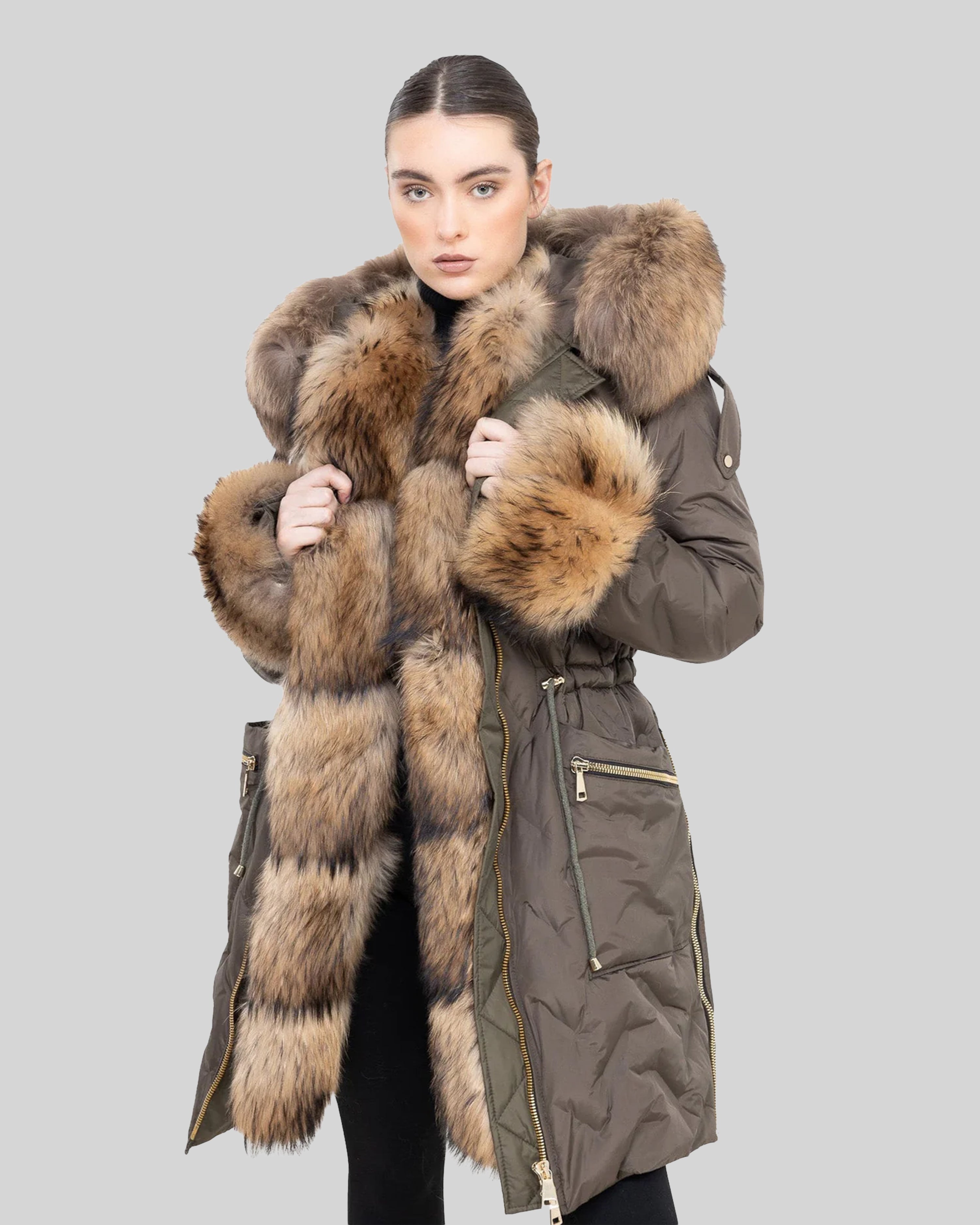 Lexy Parka with natural fur