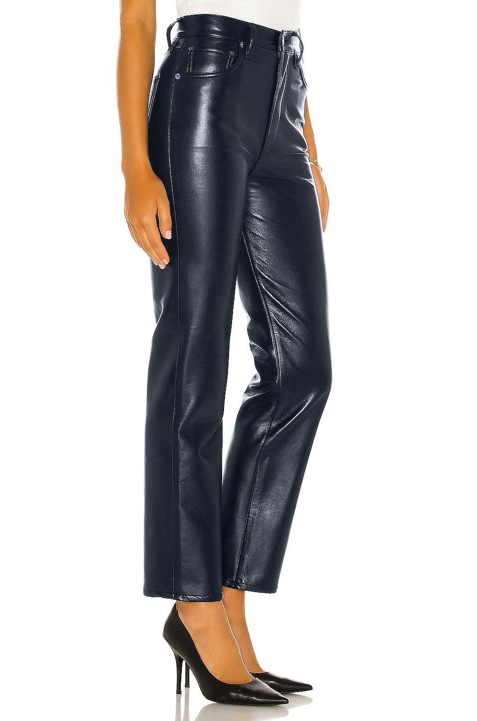 Leather Fitted | Navy-thumbmail-3