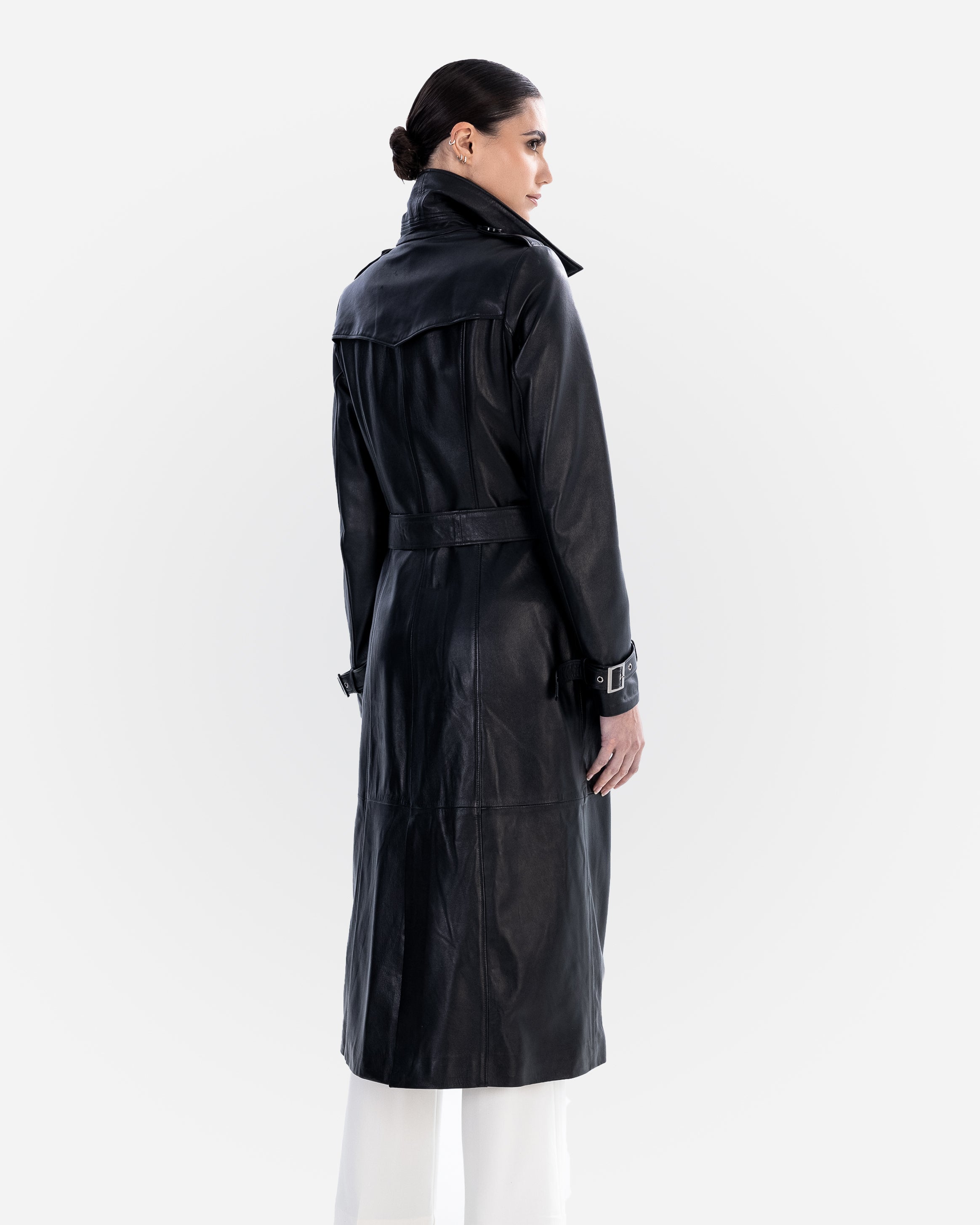 Adèle Leather Trench Coat