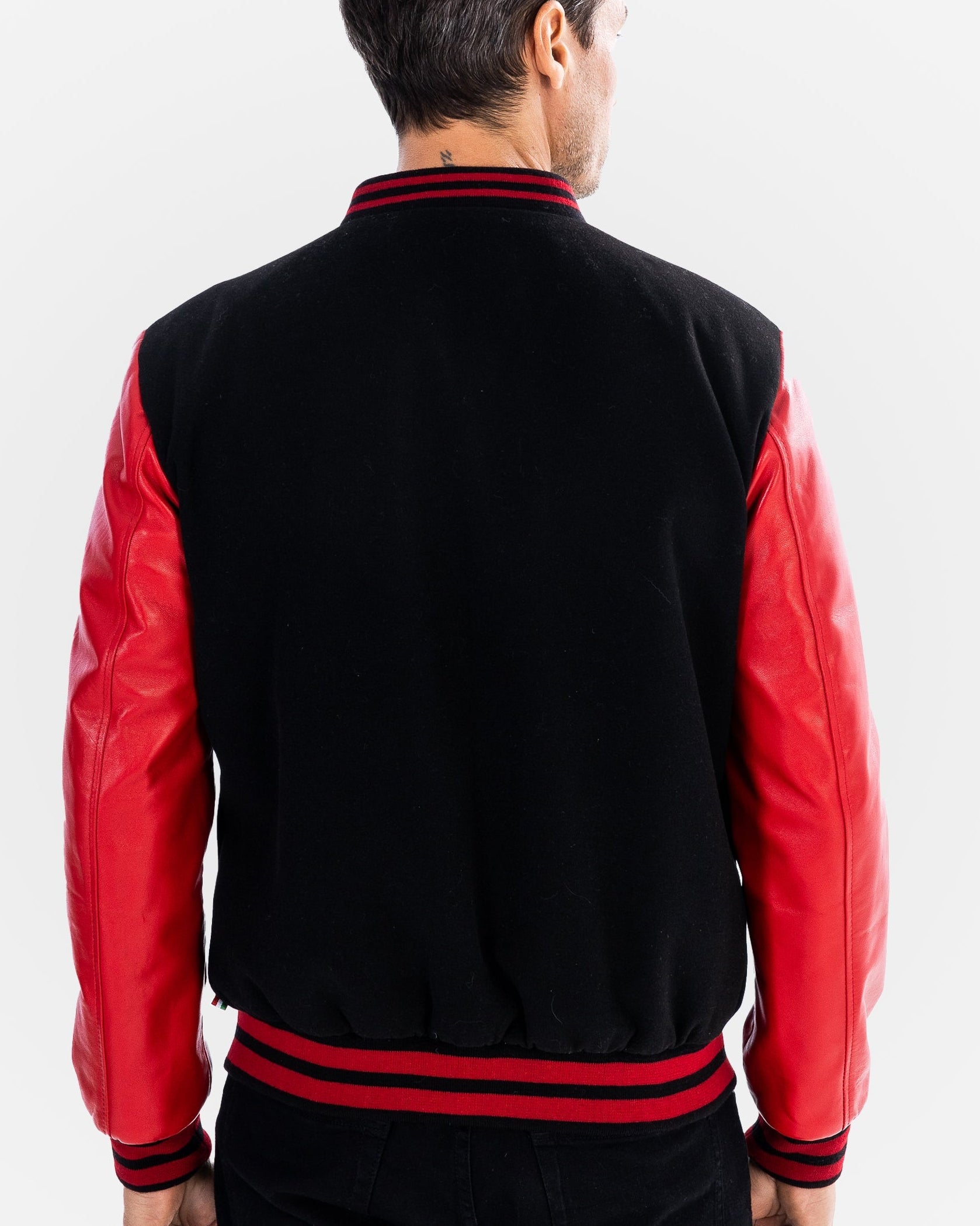Tommy Bomber Jacket With Leather Sleeves-thumbmail-4