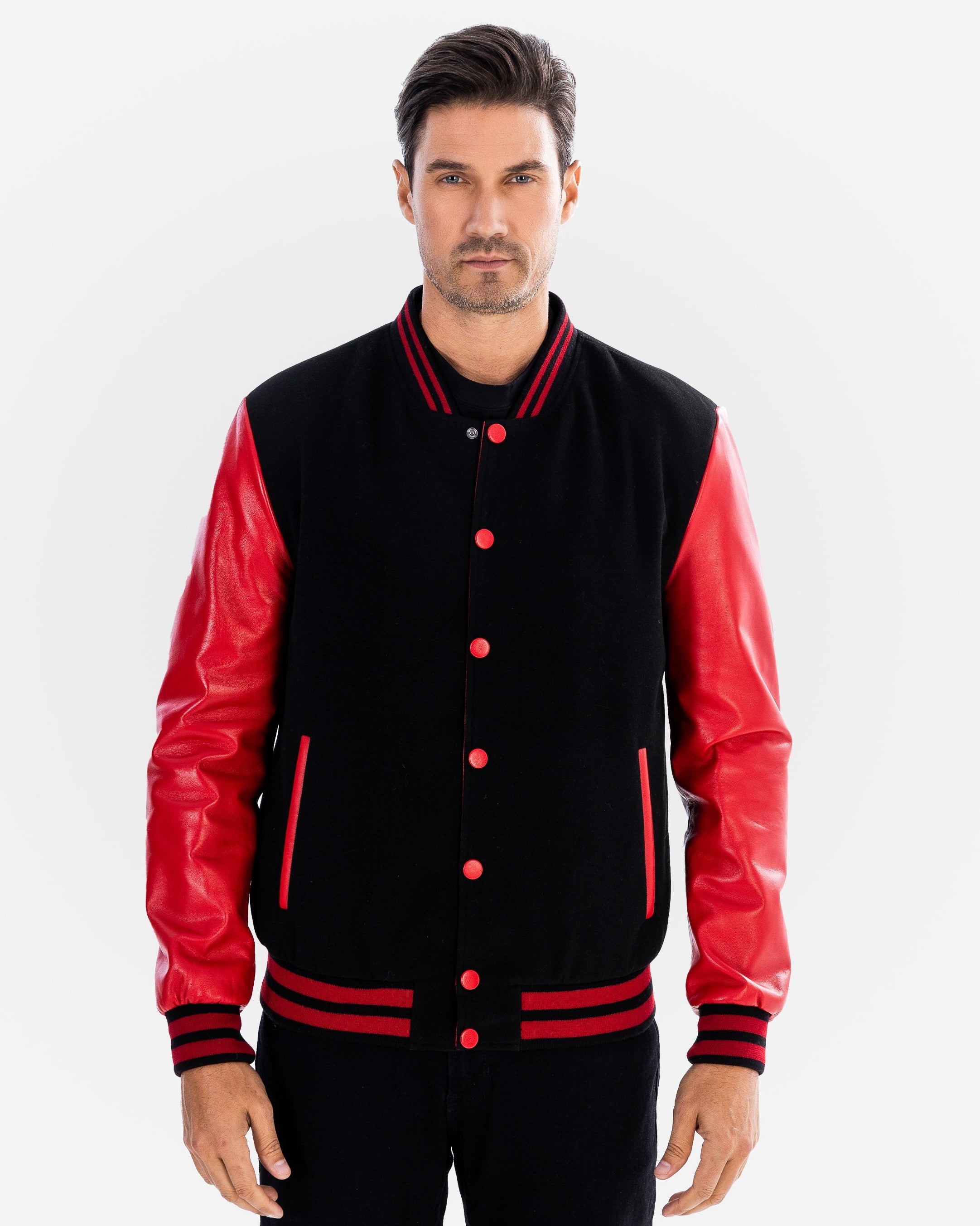 Tommy Bomber Jacket With Leather Sleeves-thumbmail-9