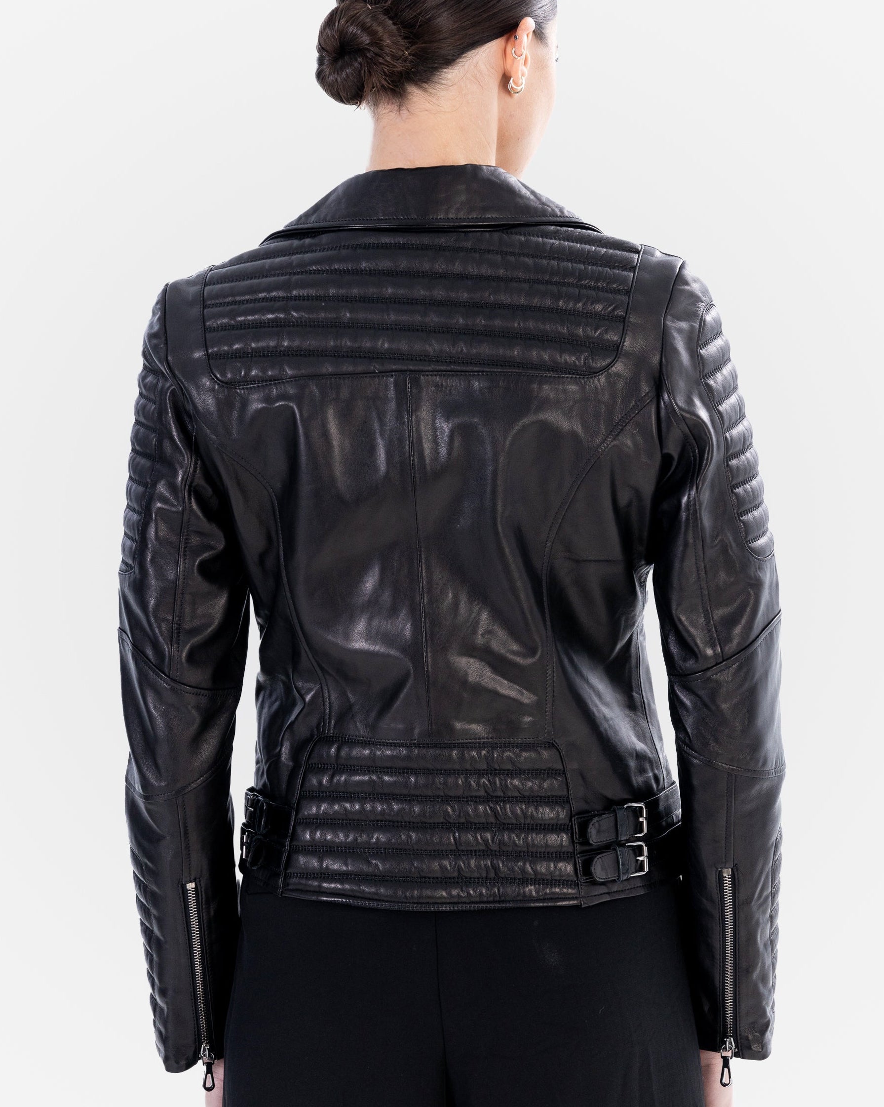 Stacy Leather Biker Jacket-4