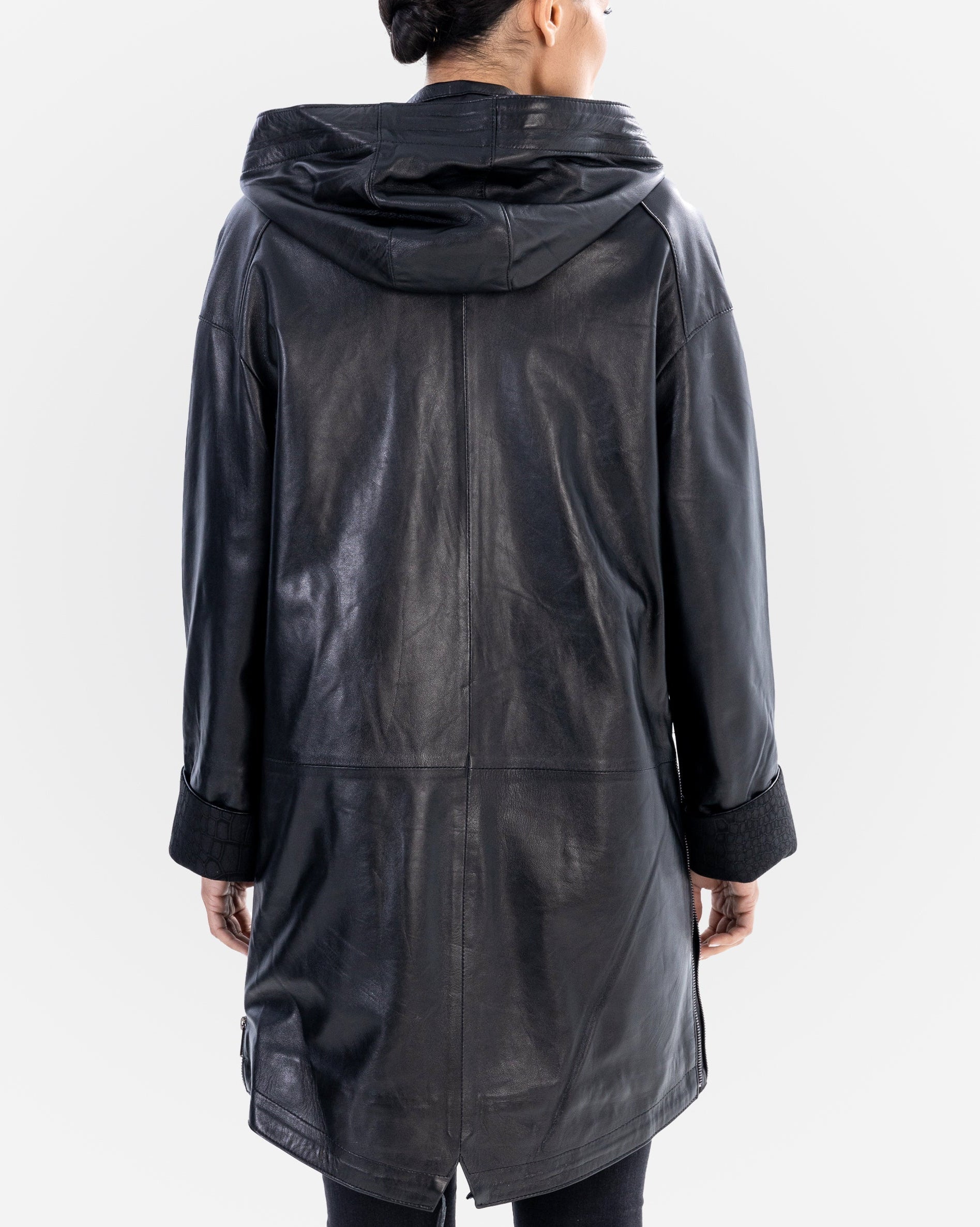 KAYLA Leather Trench Coat-thumbmail-8