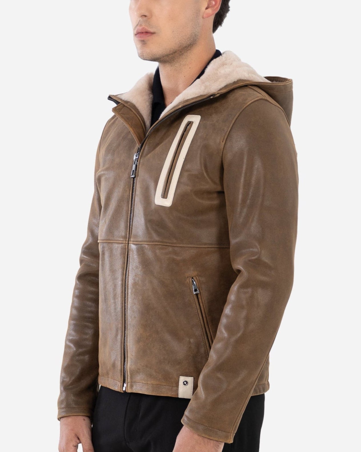 Philippe  shearling-lined  Leather Jacket-thumbmail-2