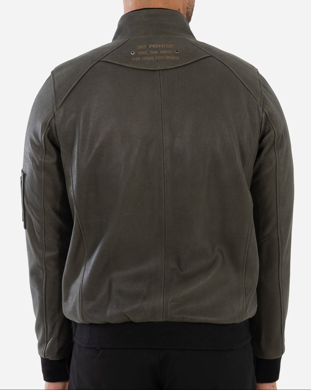 Cole Military Green Bomber Jacket-thumbmail-3