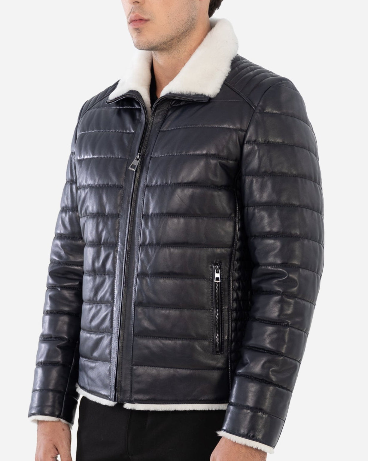 Justin Genuine Shearling Jacket-thumbmail-2