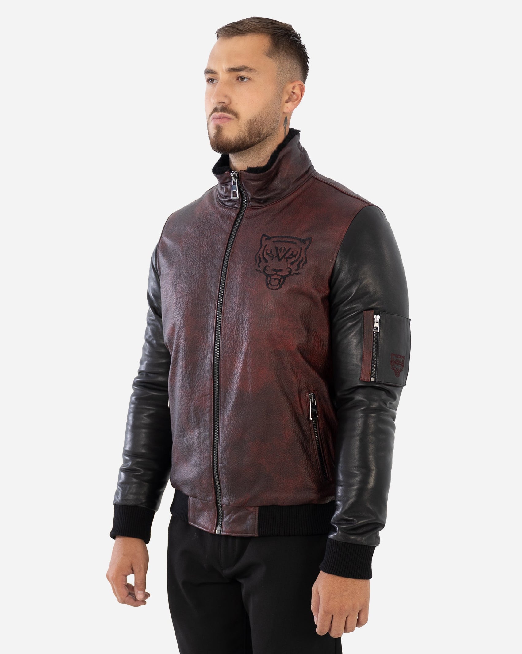 Elio Sheepskin Leather Jacket-thumbmail-3
