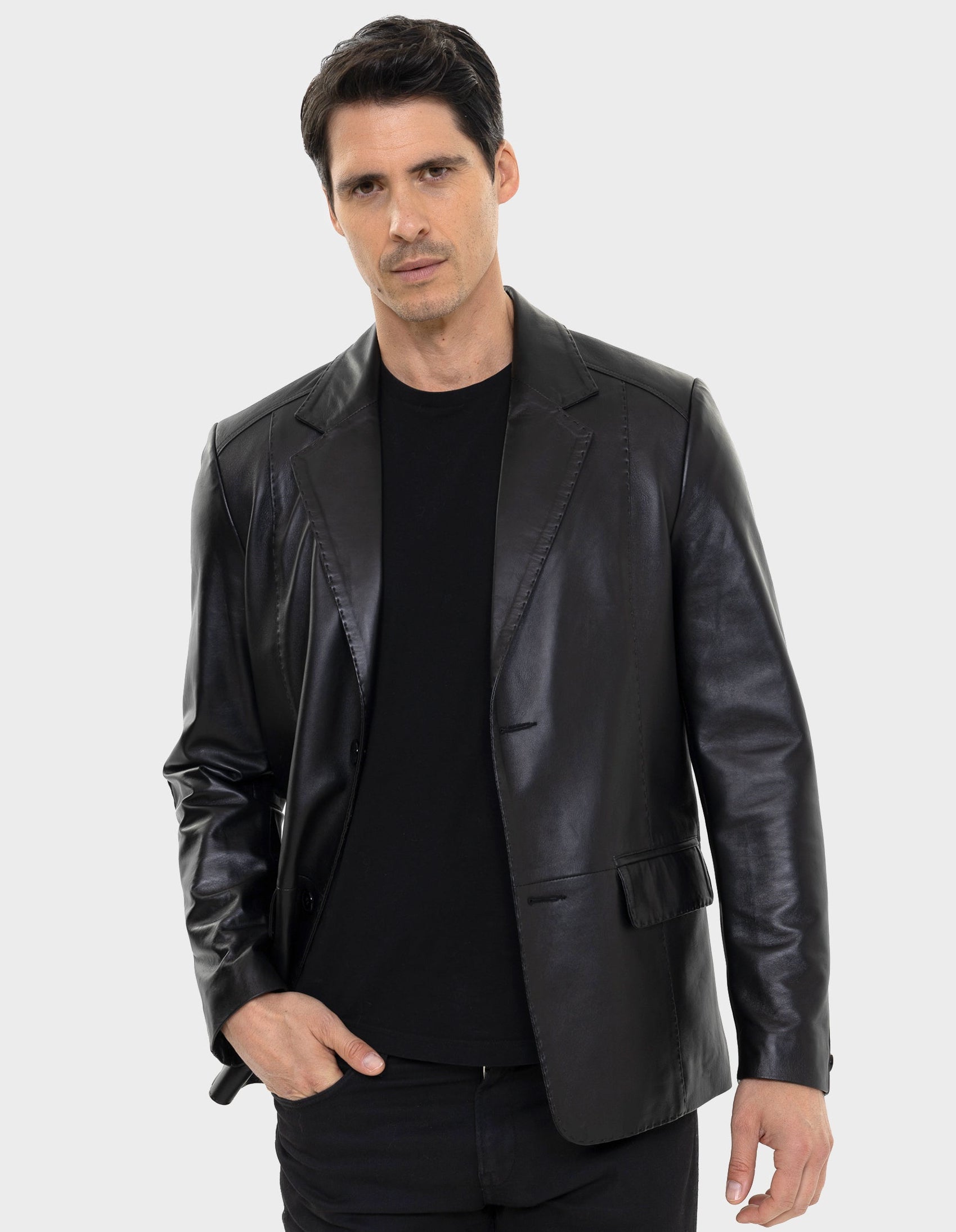Mencia Leather Blazer-thumbmail-2