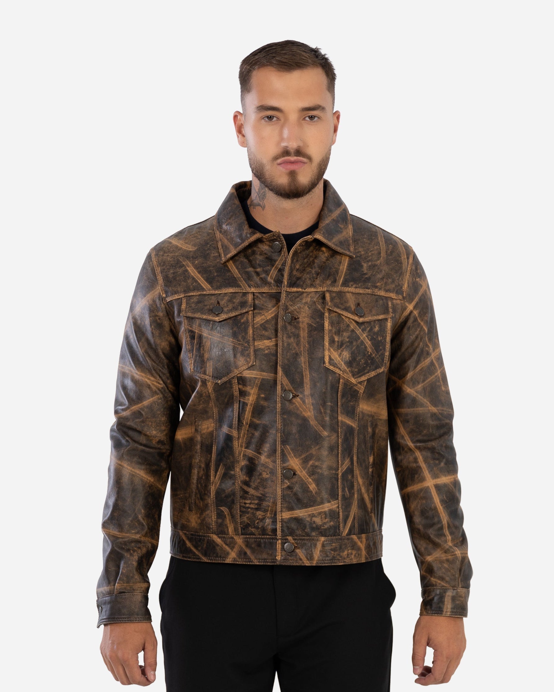 LEVI JACKET IN VINTAGE GRAINED LAMBSKIN-thumbmail-1