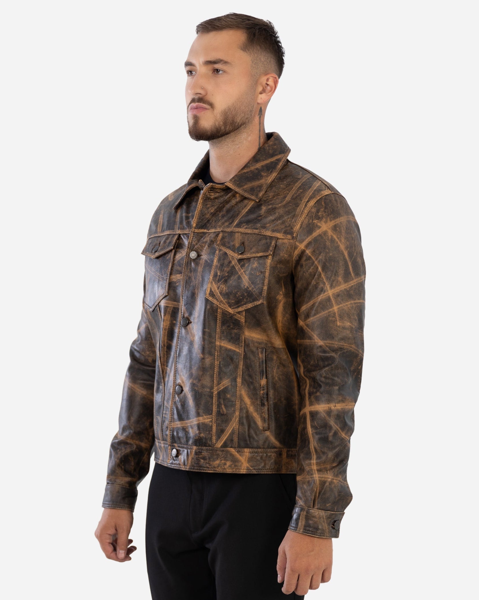 LEVI JACKET IN VINTAGE GRAINED LAMBSKIN-thumbmail-5