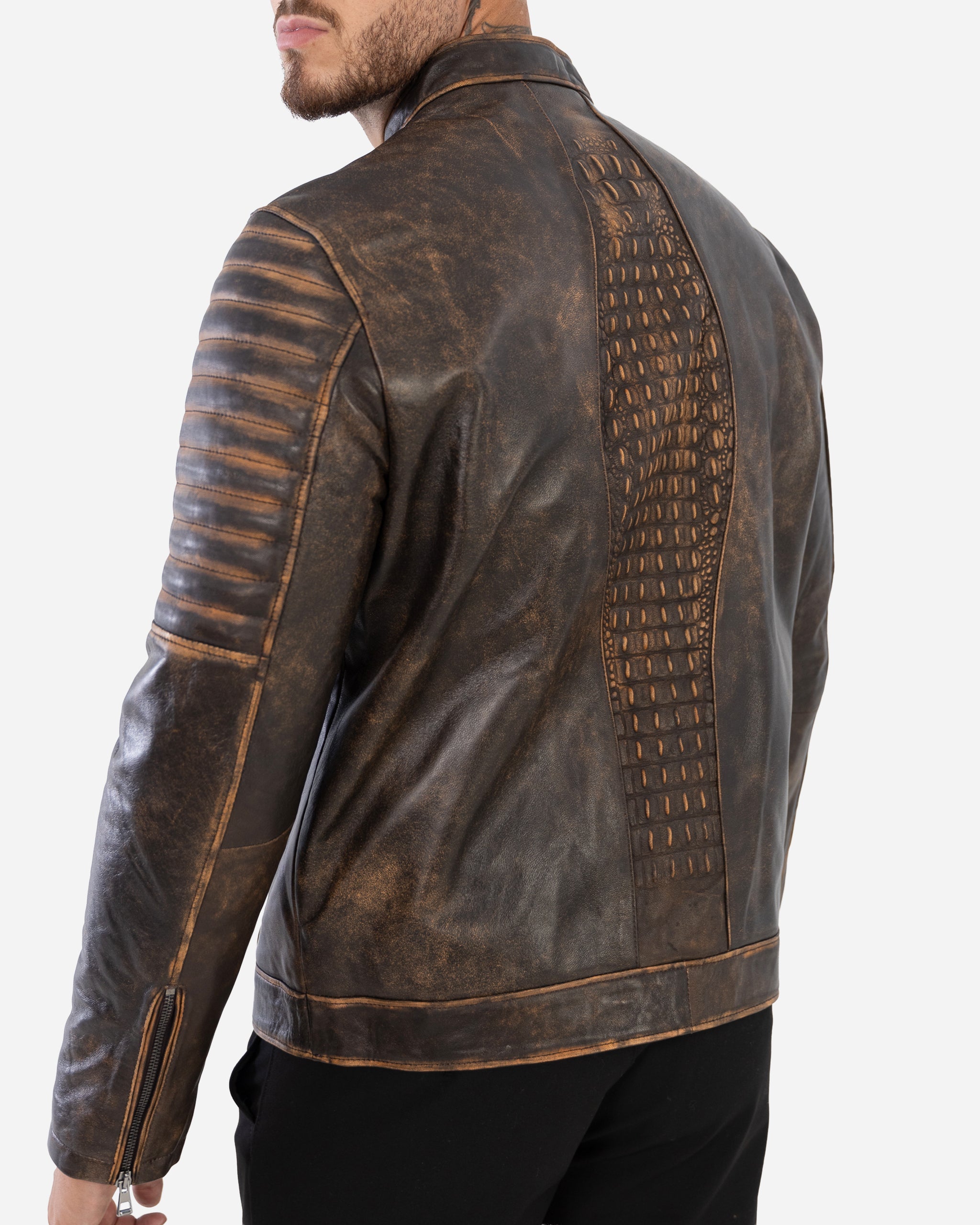 LEO JACKET IN VINTAGE GRAINED LAMBSKIN-2