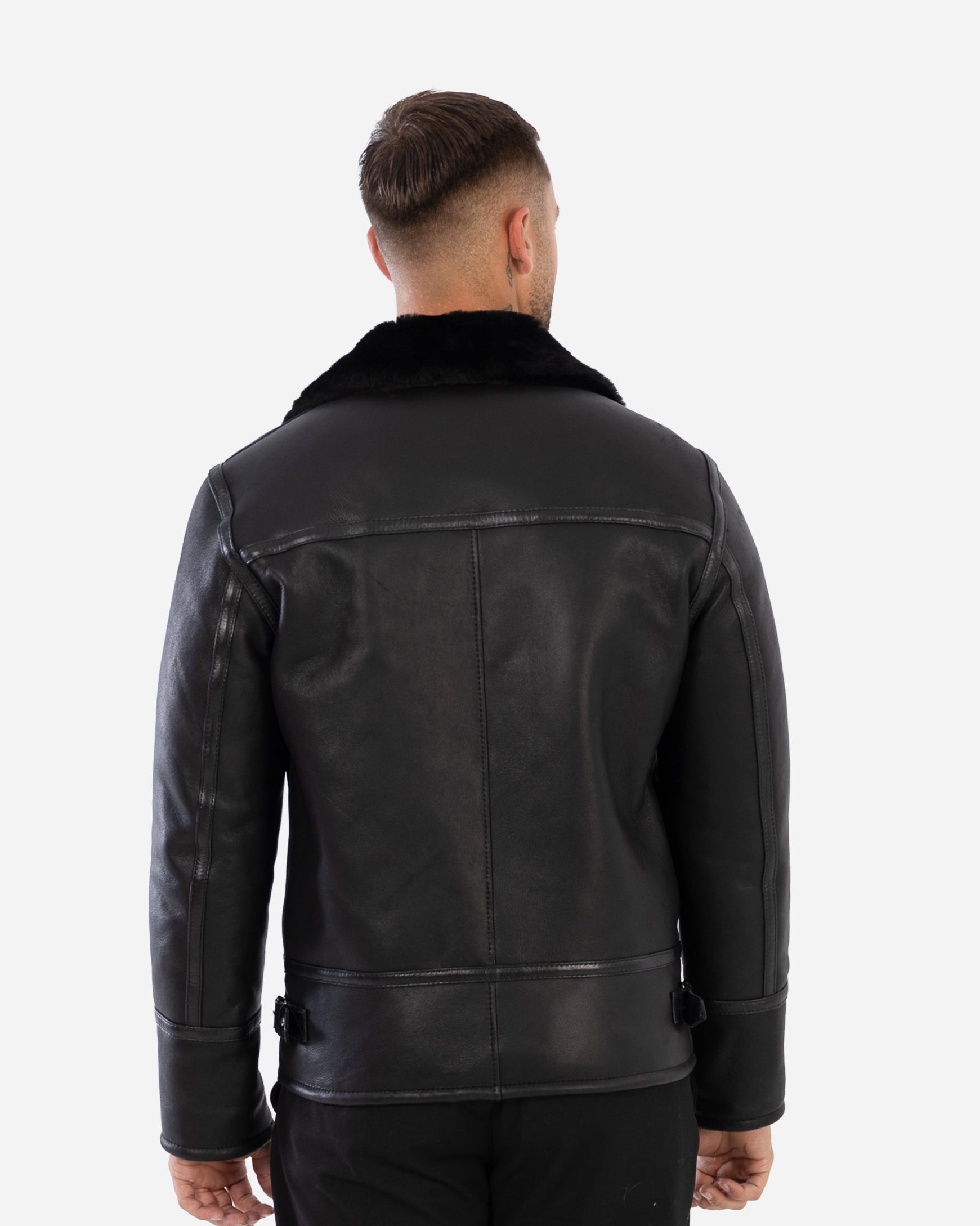 MILAN  premium shearling biker jacket-thumbmail-4