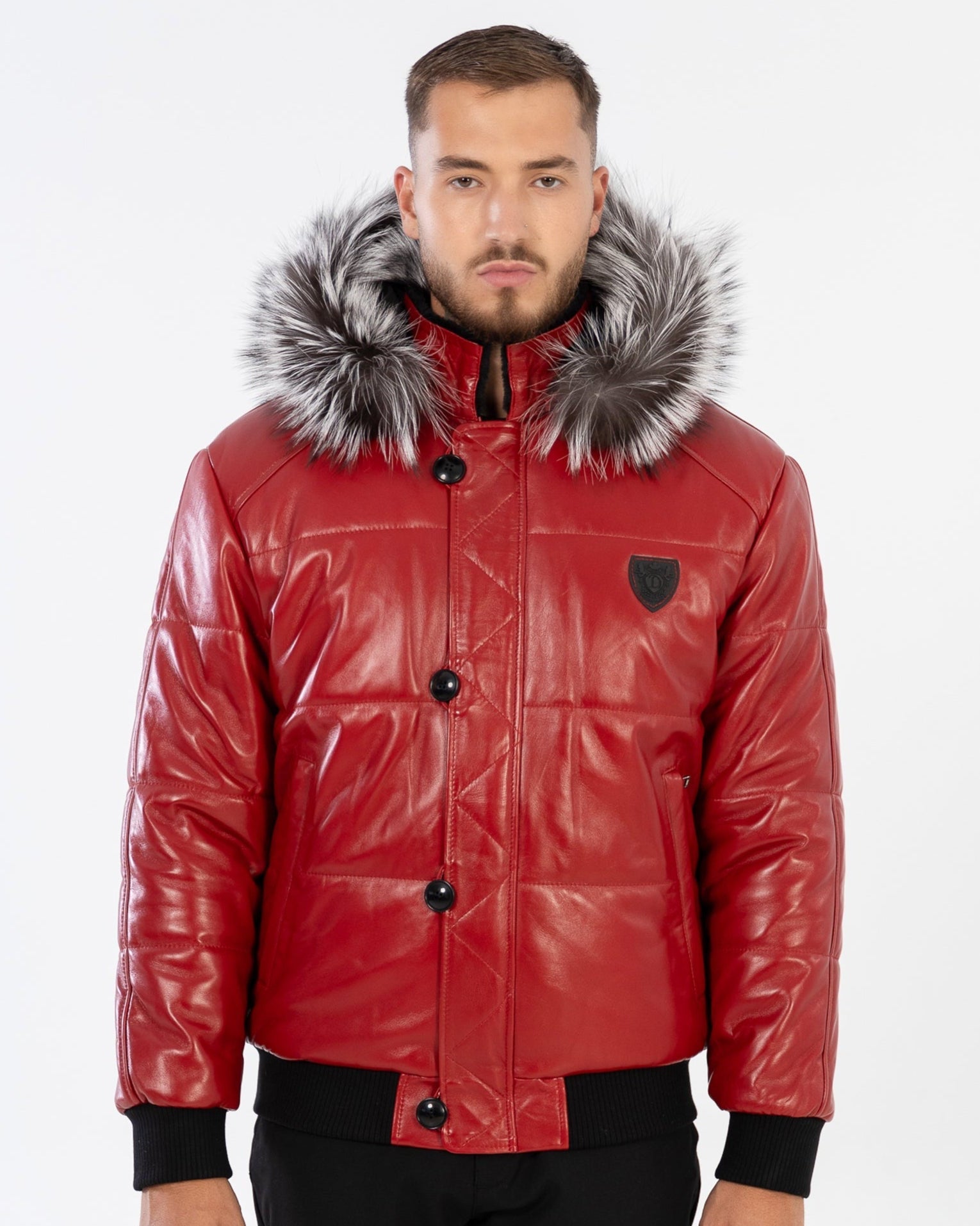Arctic Men’s Winter Leather Coat With Natural Fur-thumbmail-5