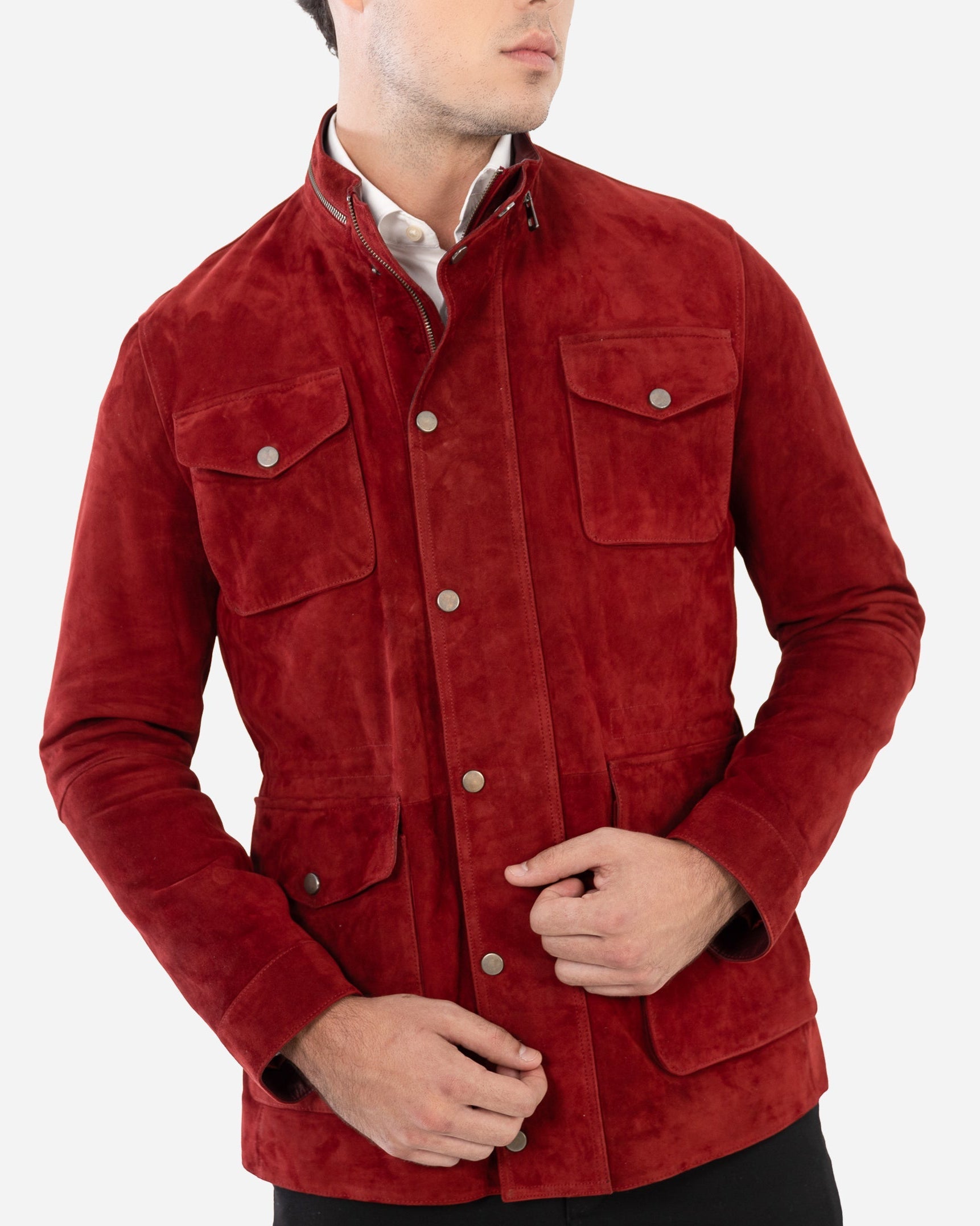 Jayden Suede Leather Jacket-2