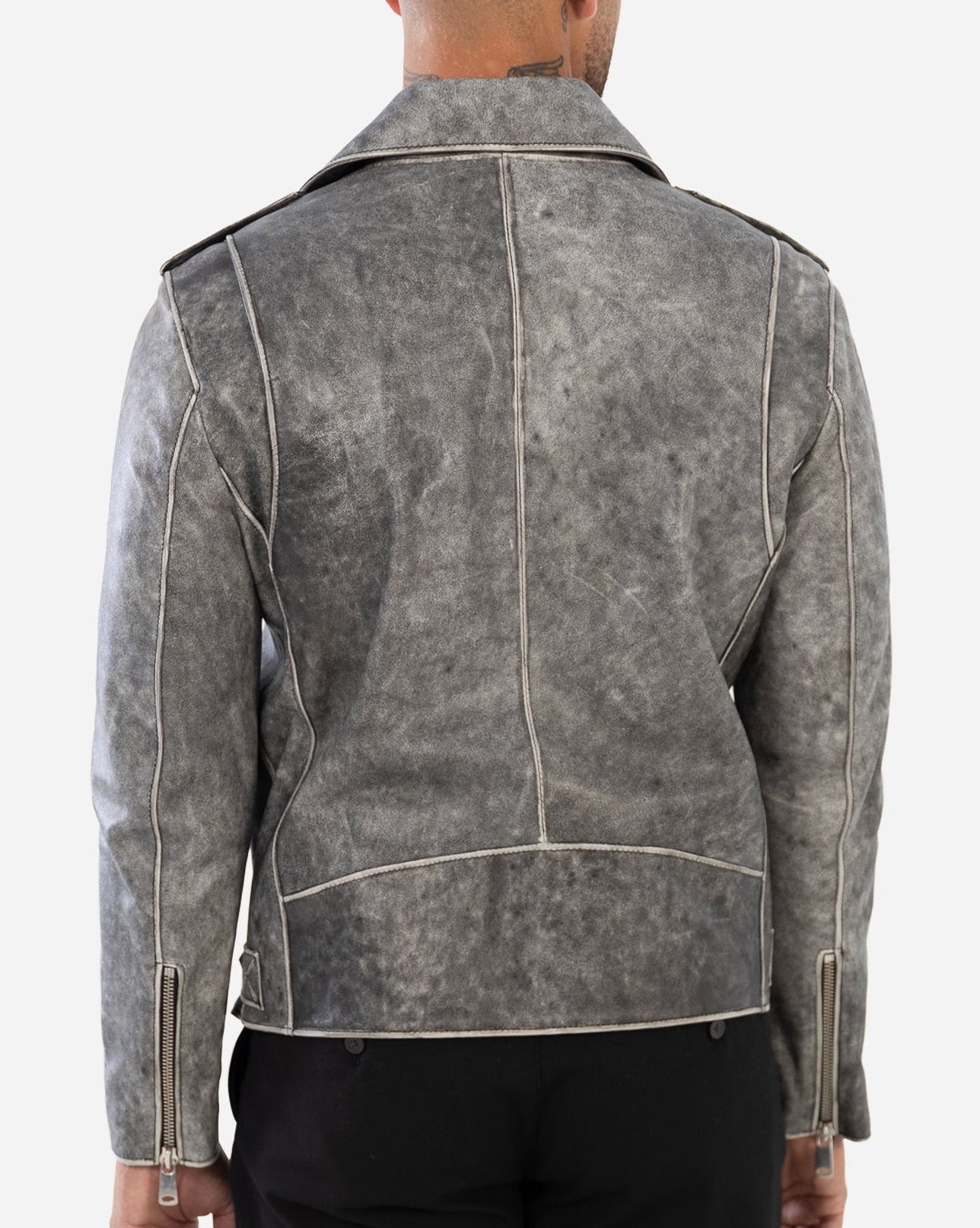 【GRANCY】Distressed Suede Rider＇s Jacket Rider biker Leather Jacket – Dimitri