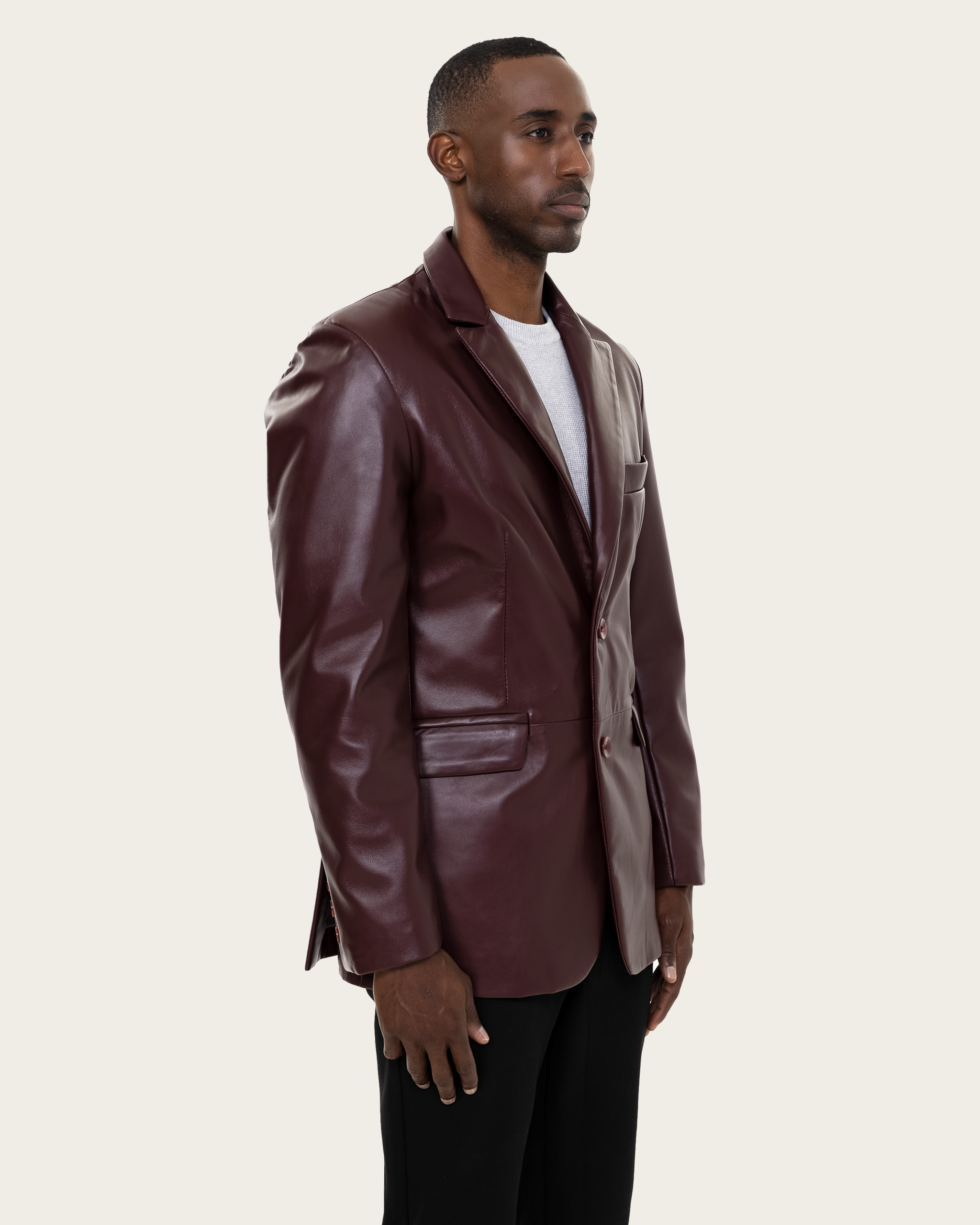 Angelo Leather Blazer