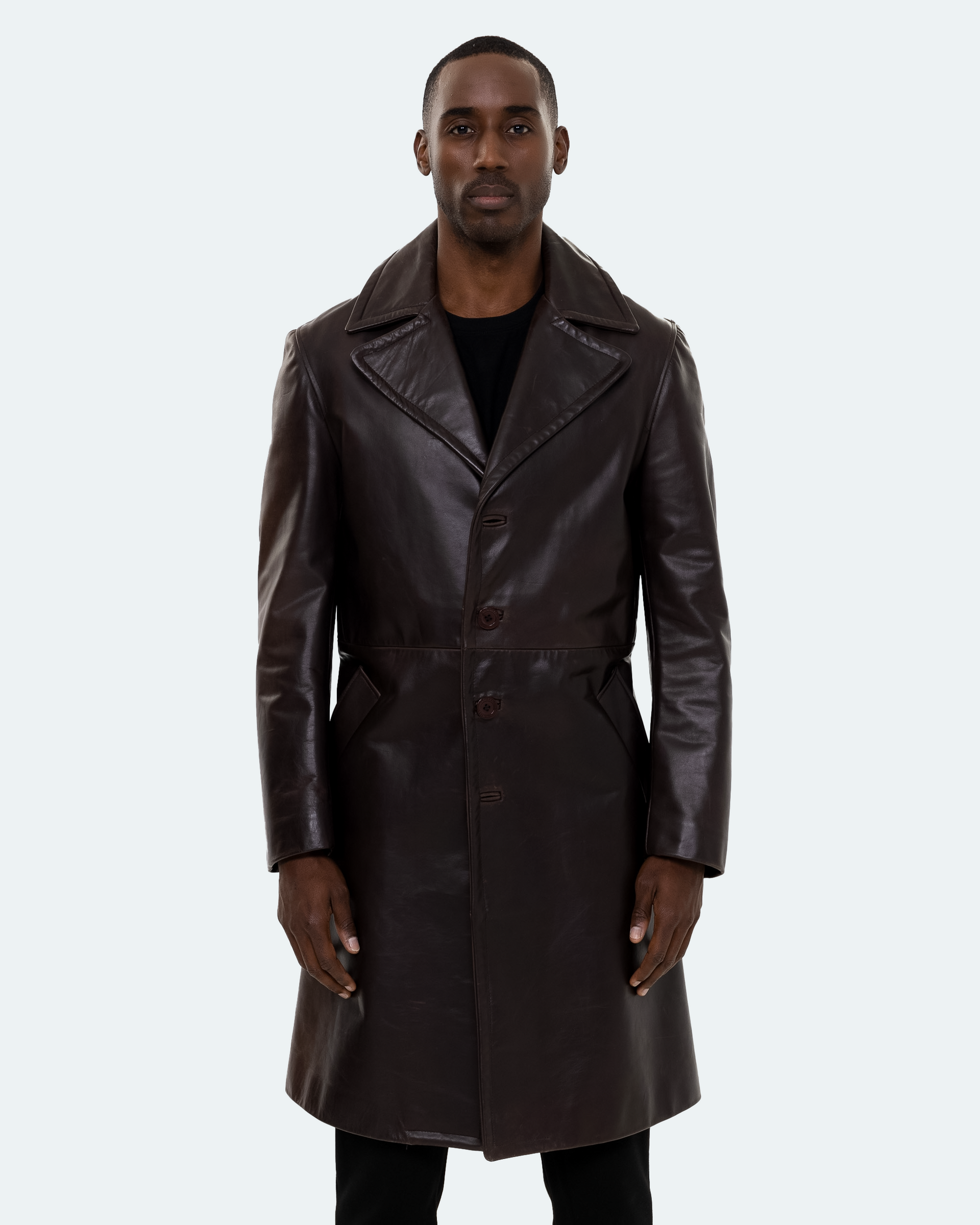 Bryson Leather Trench Coat – Dimitri