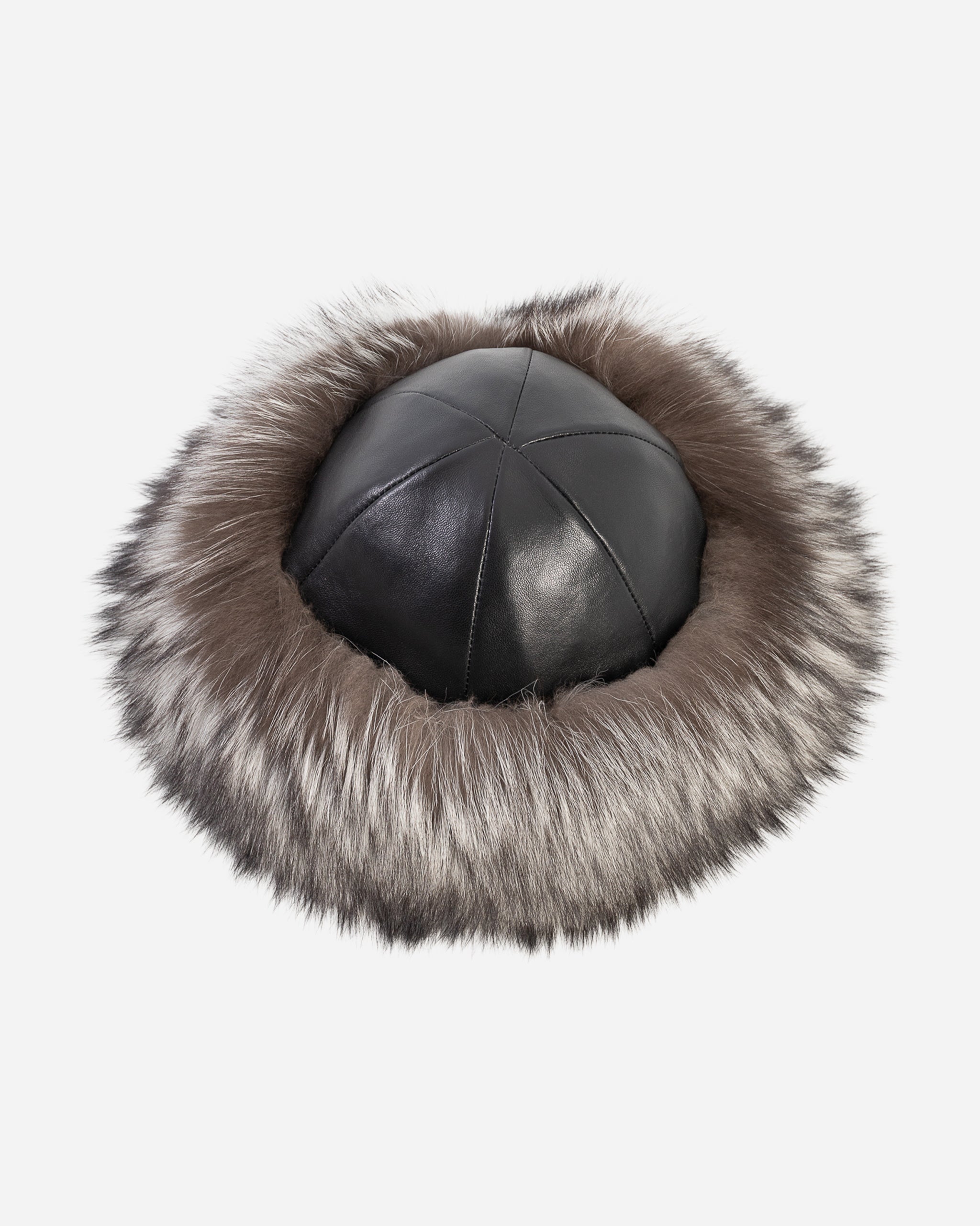 Silver Fox Fur Leather Hat – Dimitri