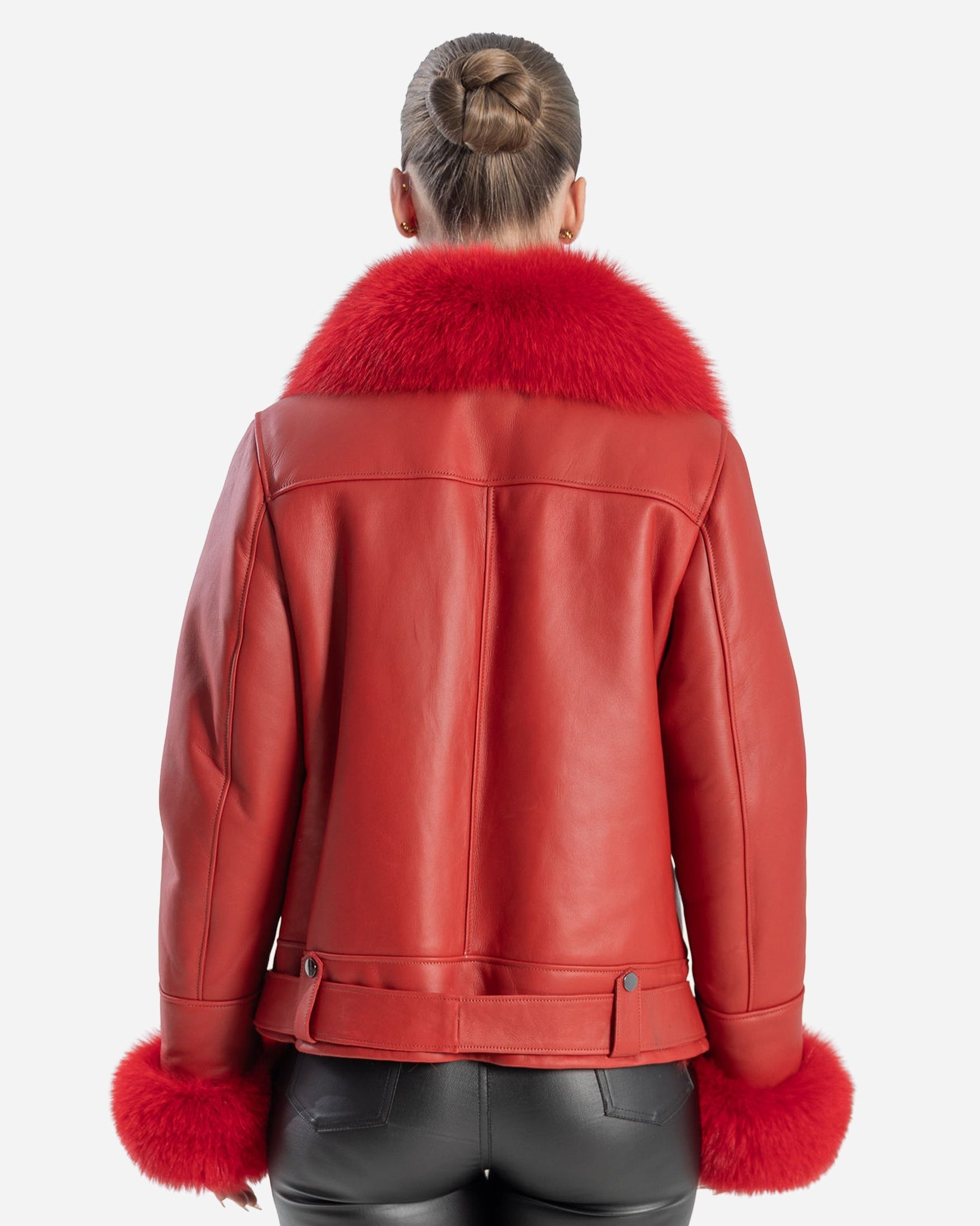 Bianca Shearling - Red Fox Jacket-thumbmail-2