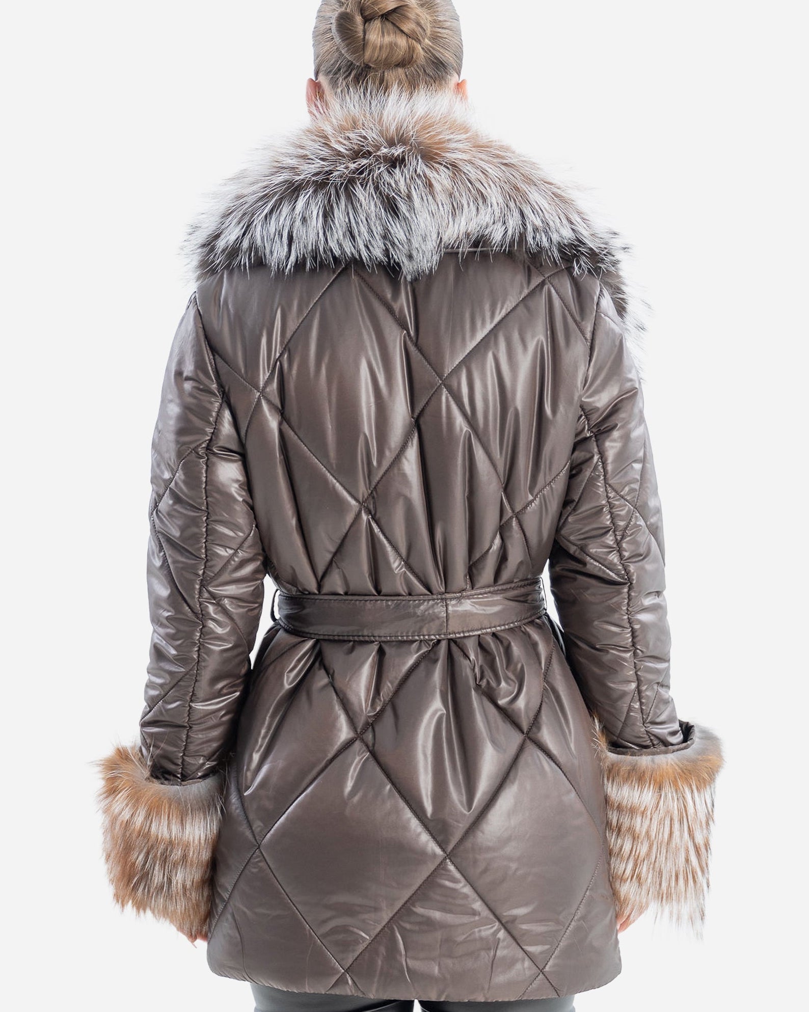 Gaia Women's Winter Coat with Natural Fur-thumbmail-3