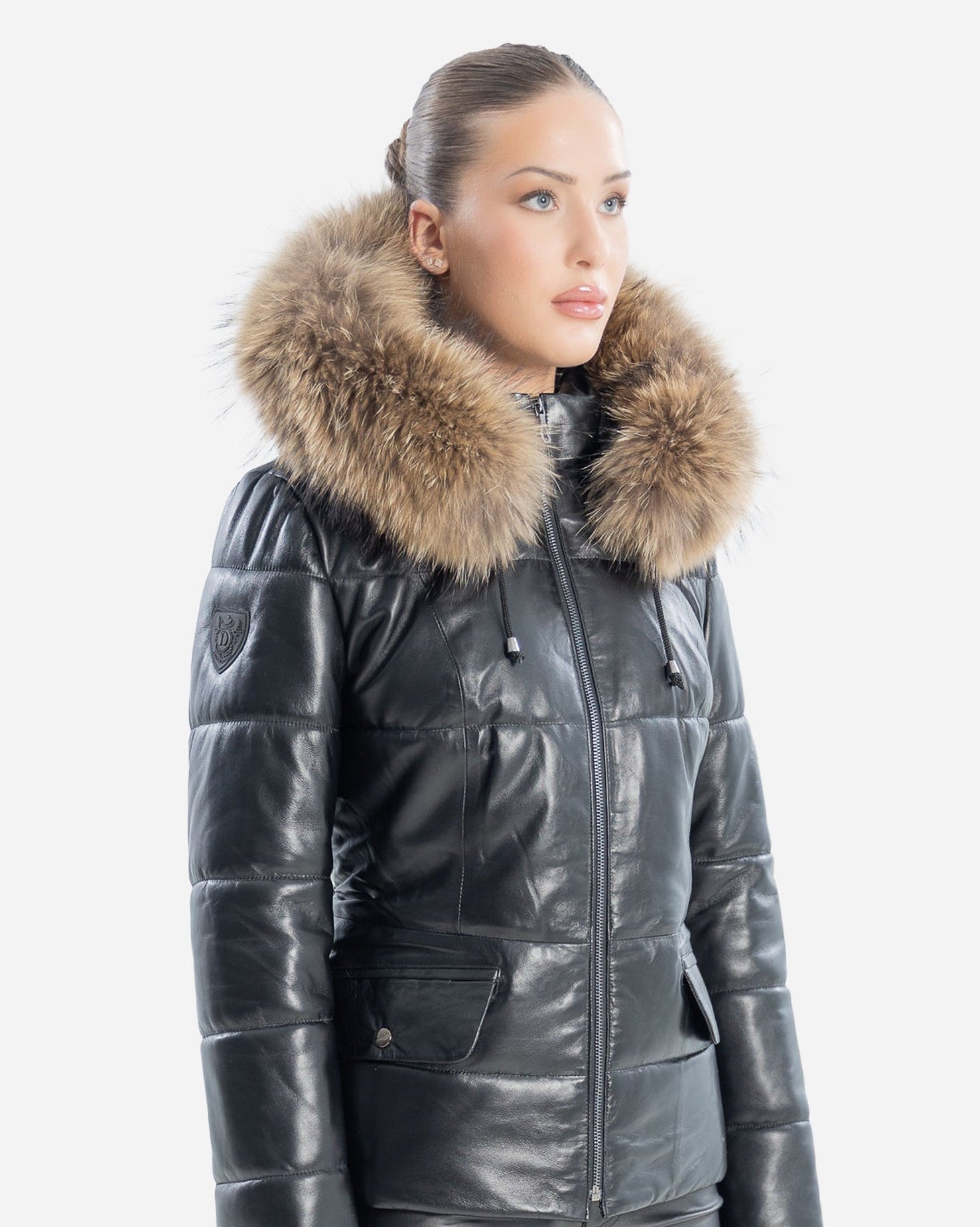 Chloé Leather Jacket with removable Natural Fur – Dimitri
