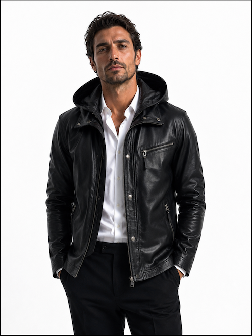 Varvatos Leather Jacket Black