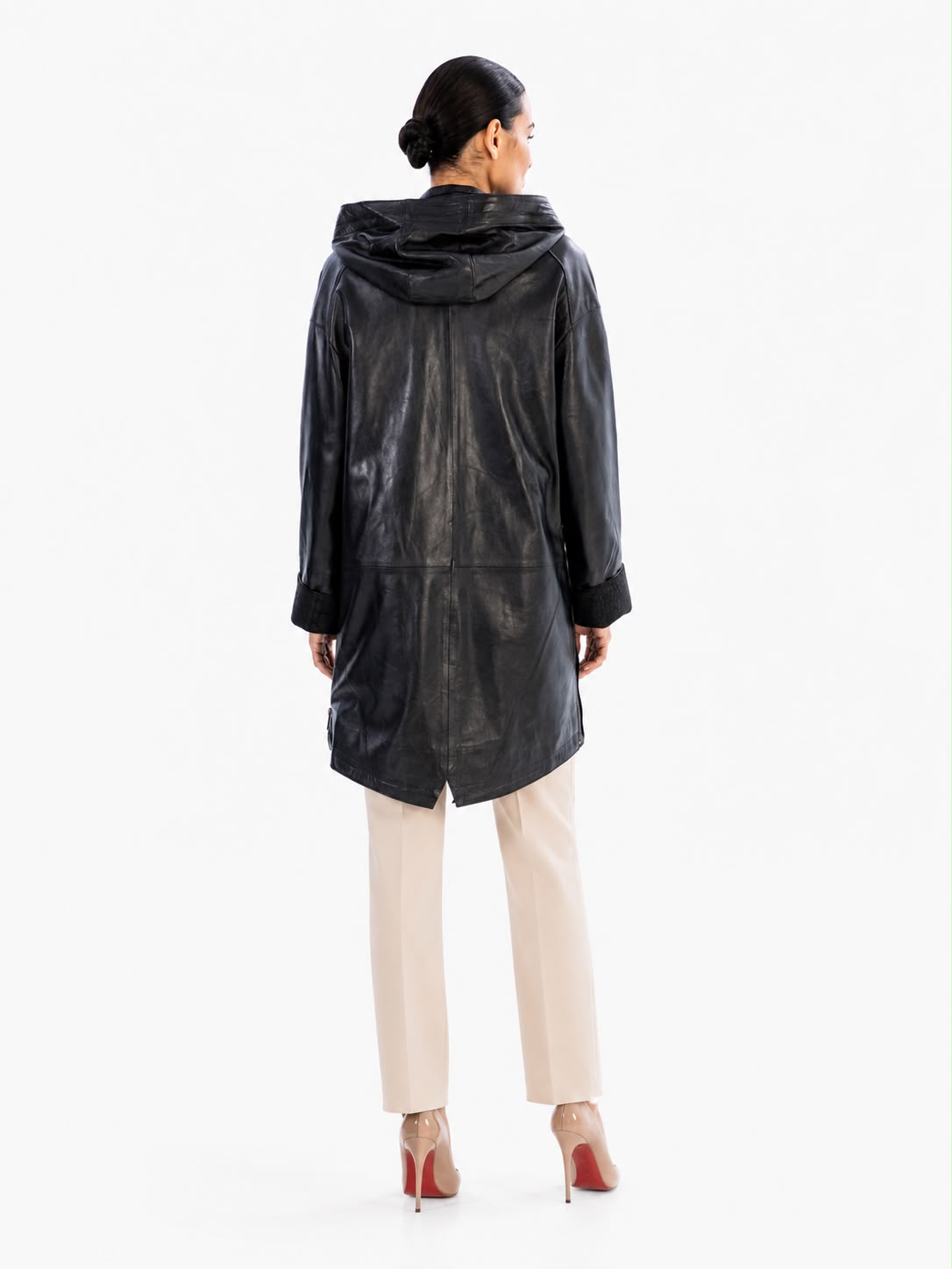 KAYLA Leather trench coat-thumbmail-3