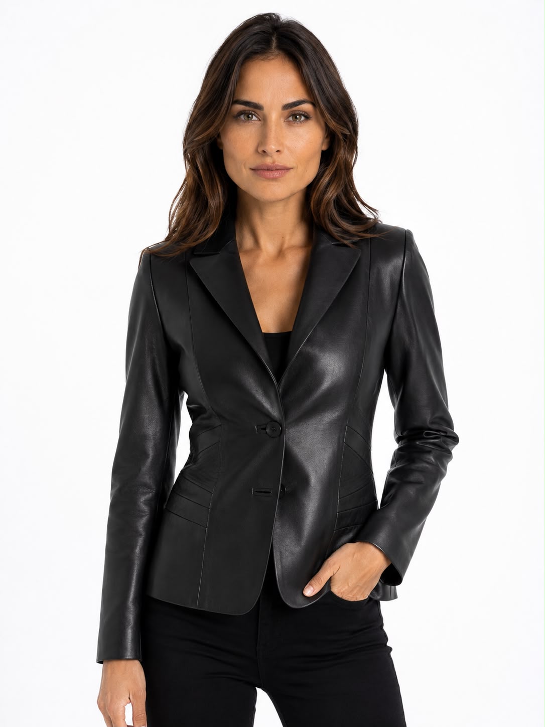 Daniela Leather Blazer