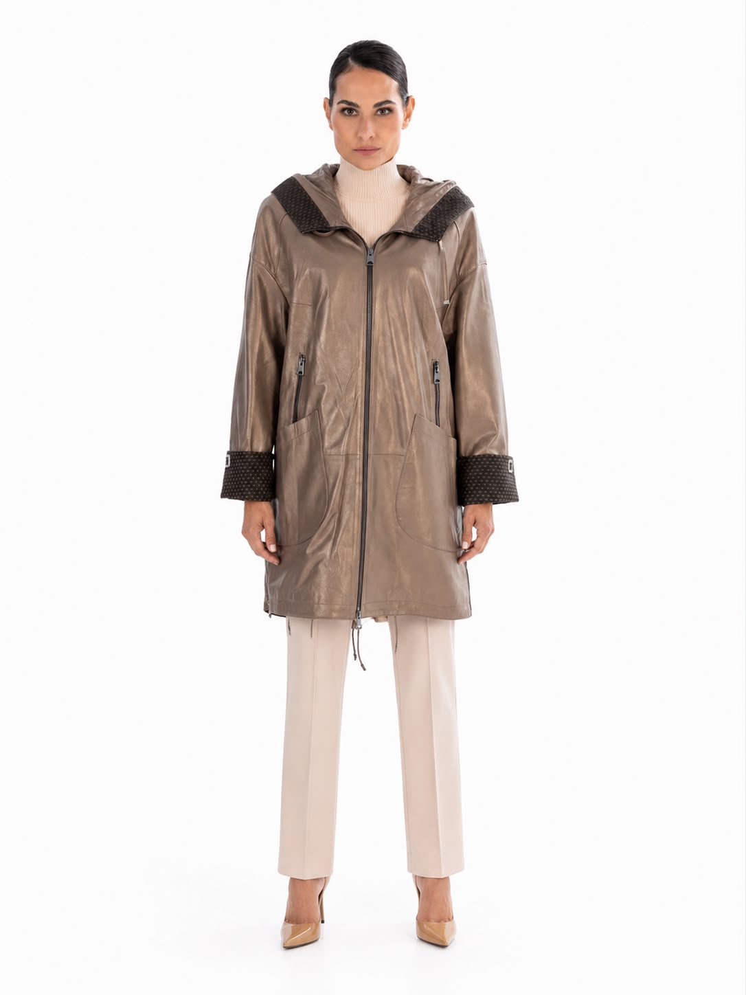 KAYLA Leather Trench Coat-thumbmail-4