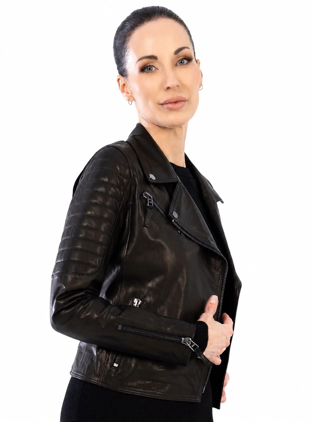 Irene Biker leather Jacket