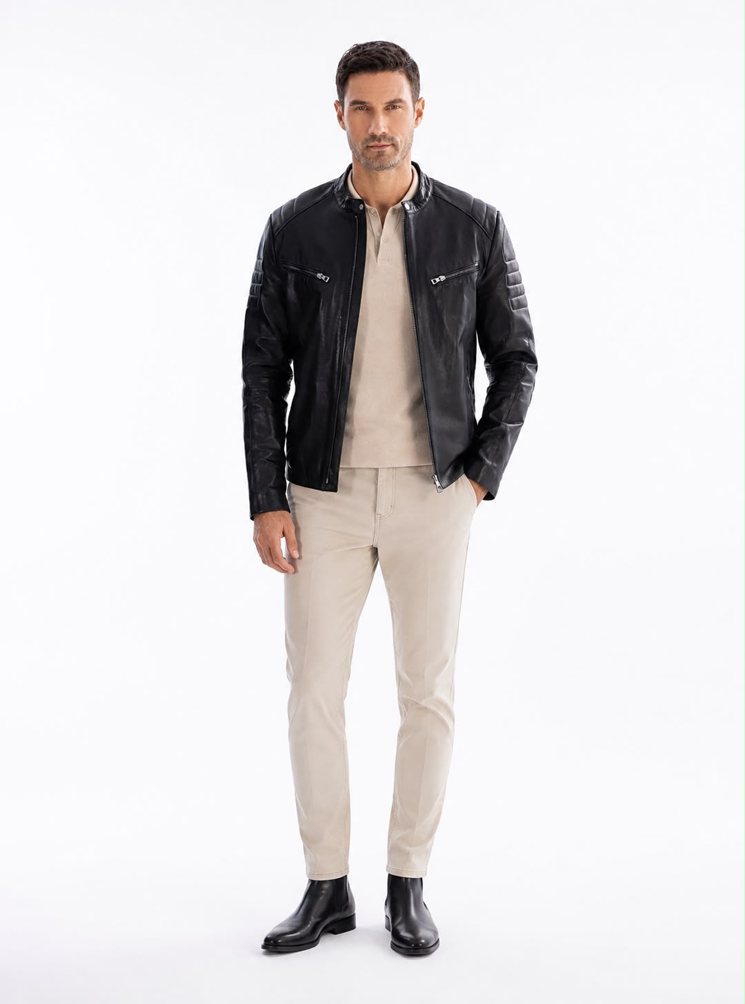 DIMITRI biker  Leather Jacket-thumbmail-4
