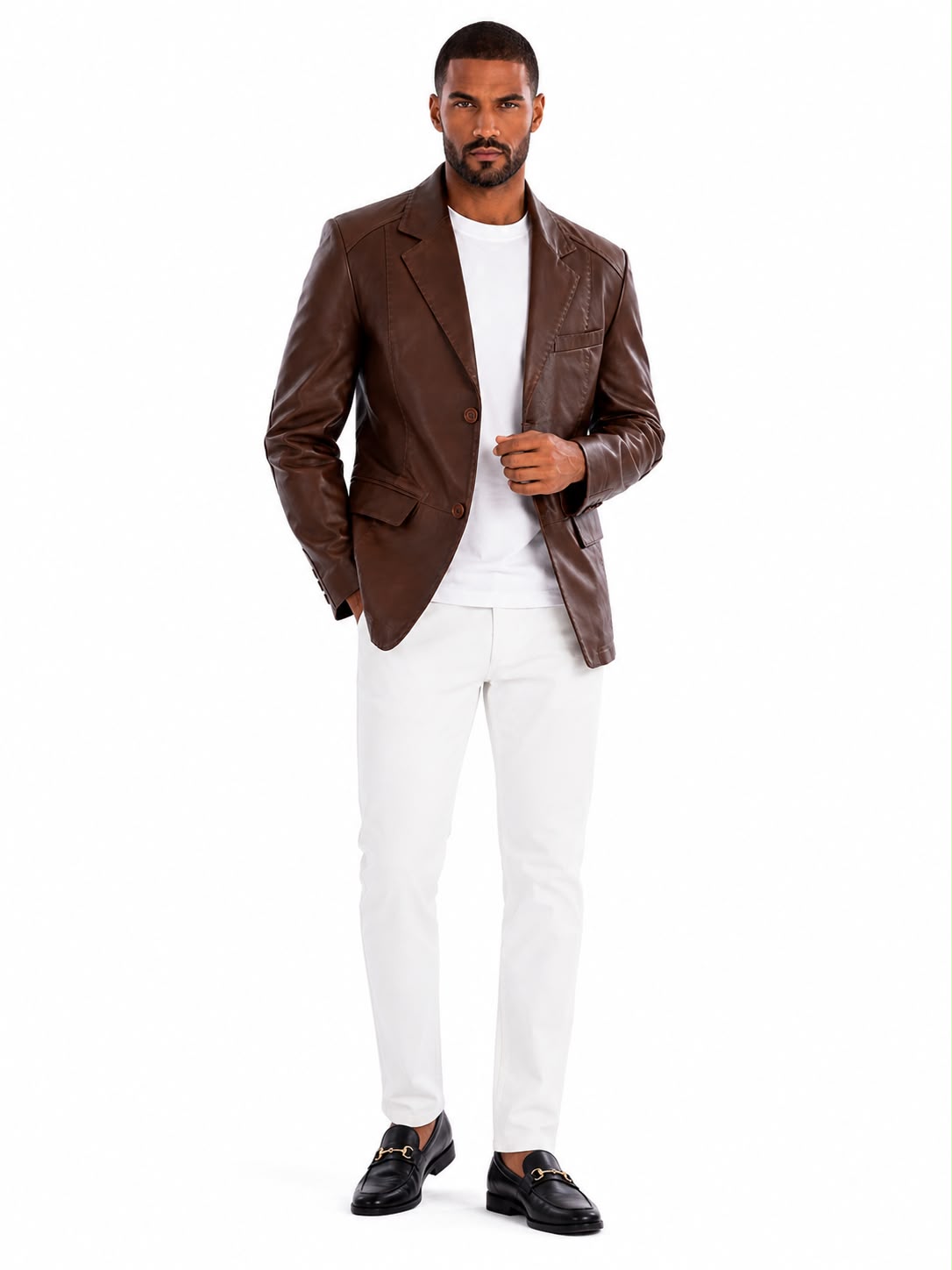 Mencia  Leather Blazer