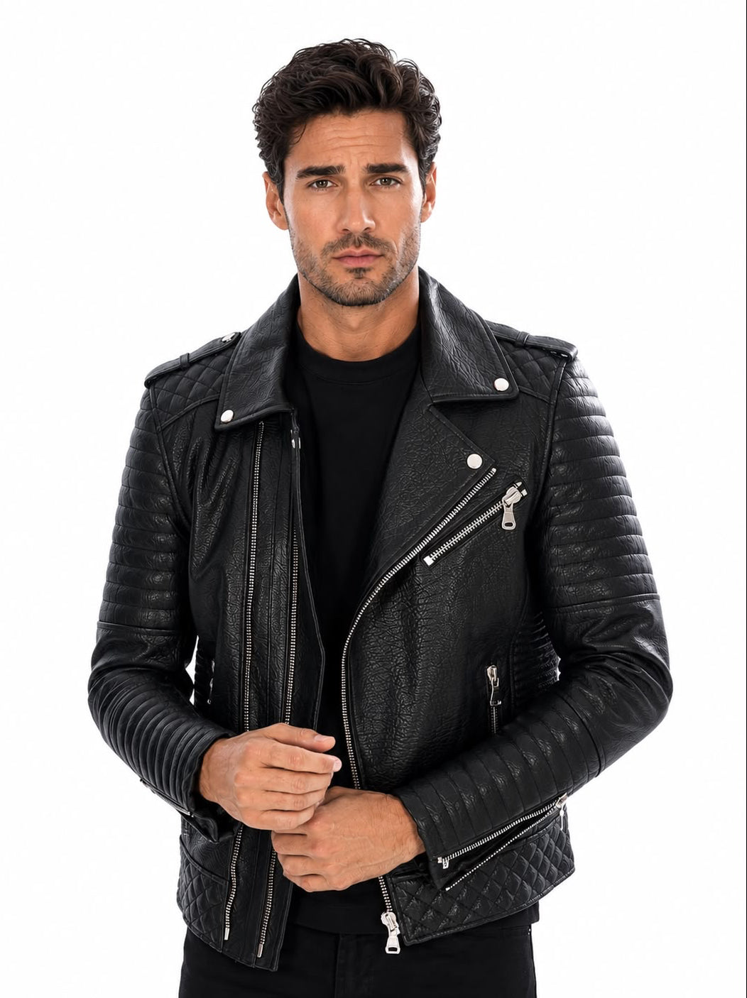 Damian Biker  leather Jacket