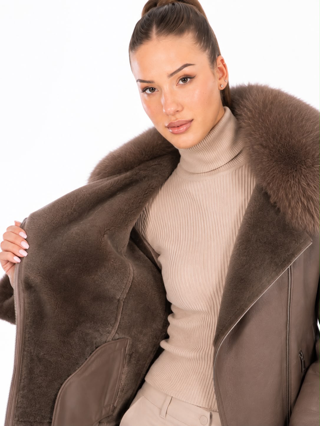 YARA  shearling jacket