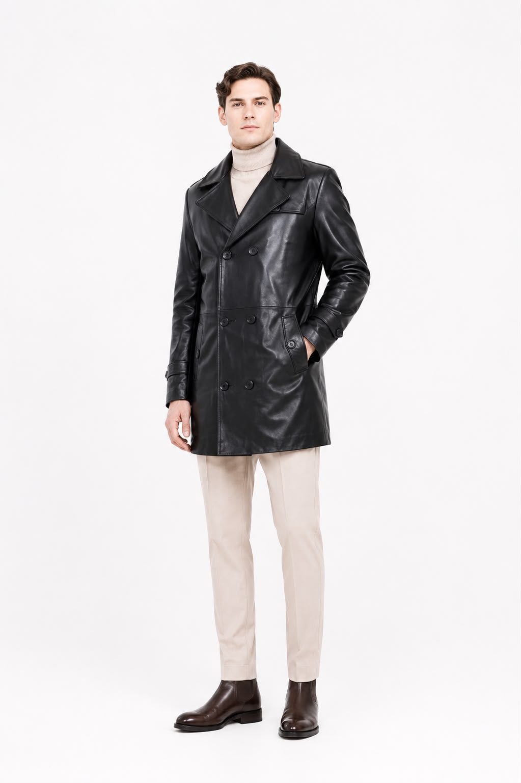 Tony Genuine Leather Trench-thumbmail-3