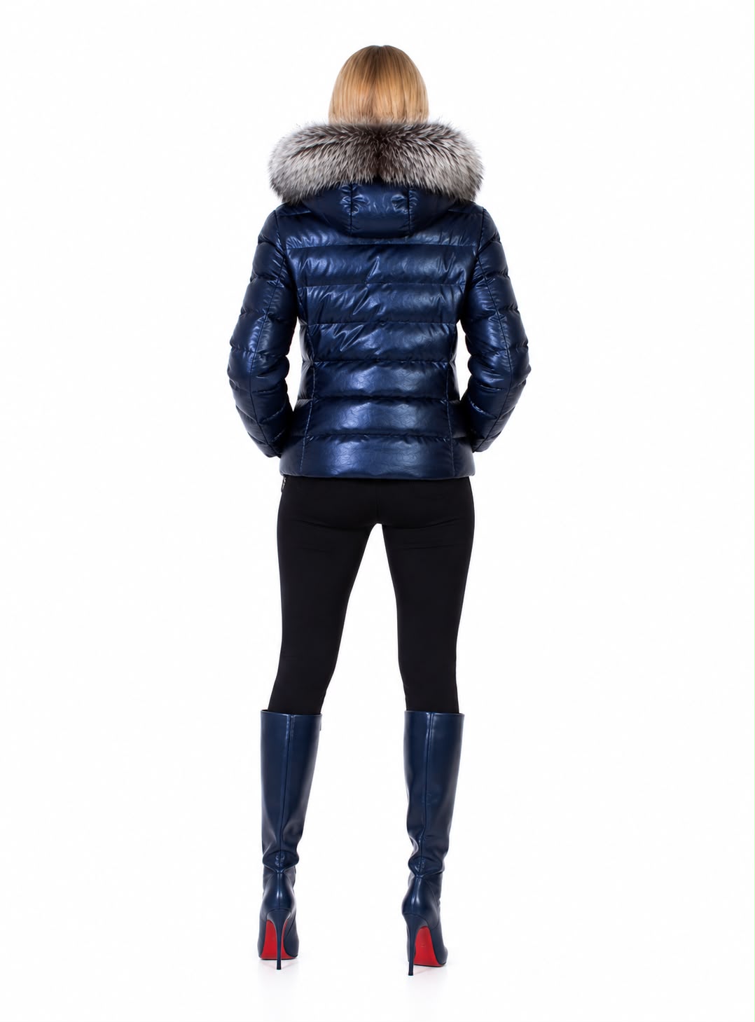 Leslie Leather Parka – Silver Fox-thumbmail-2