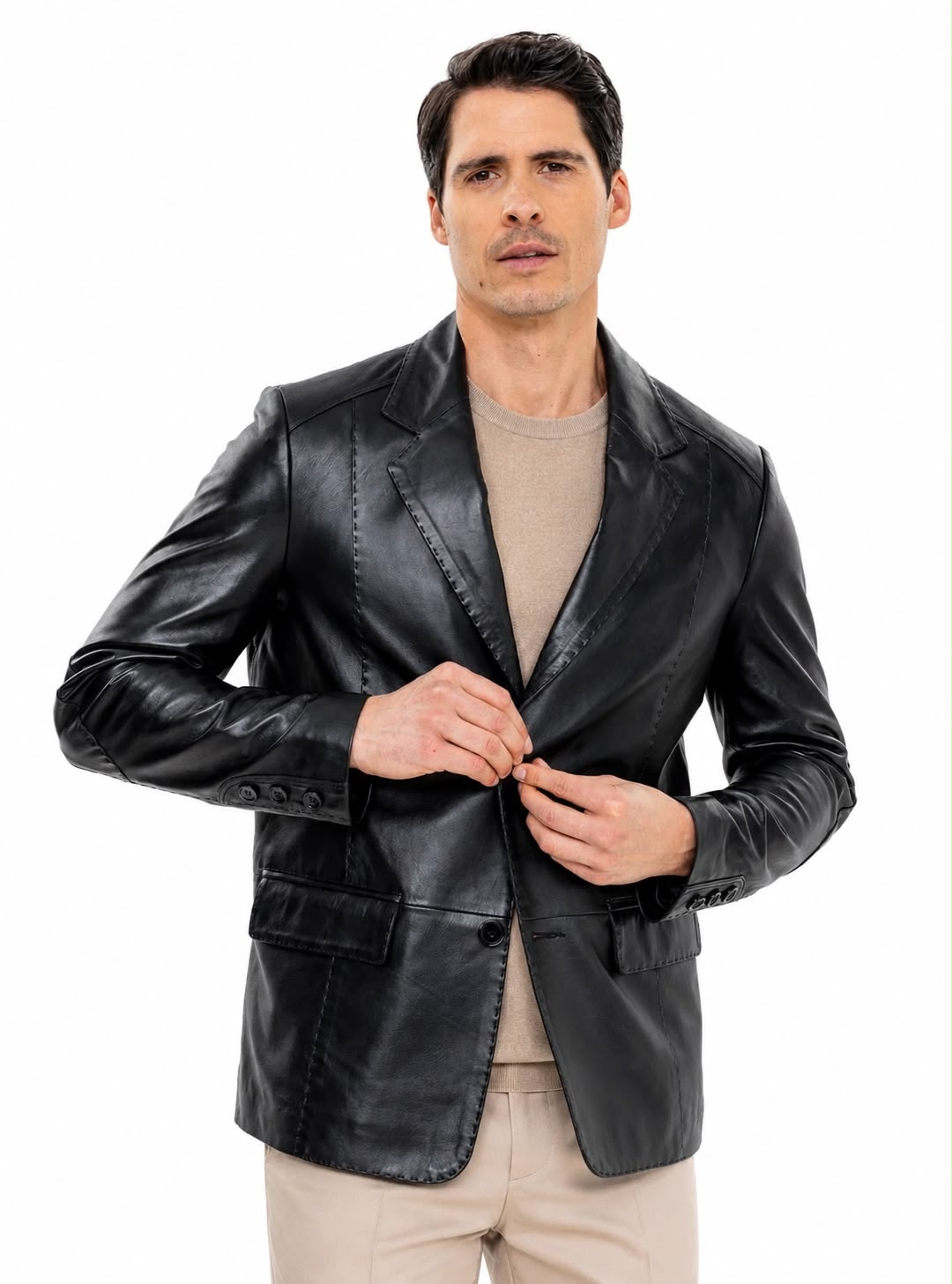 Mencia Leather Blazer