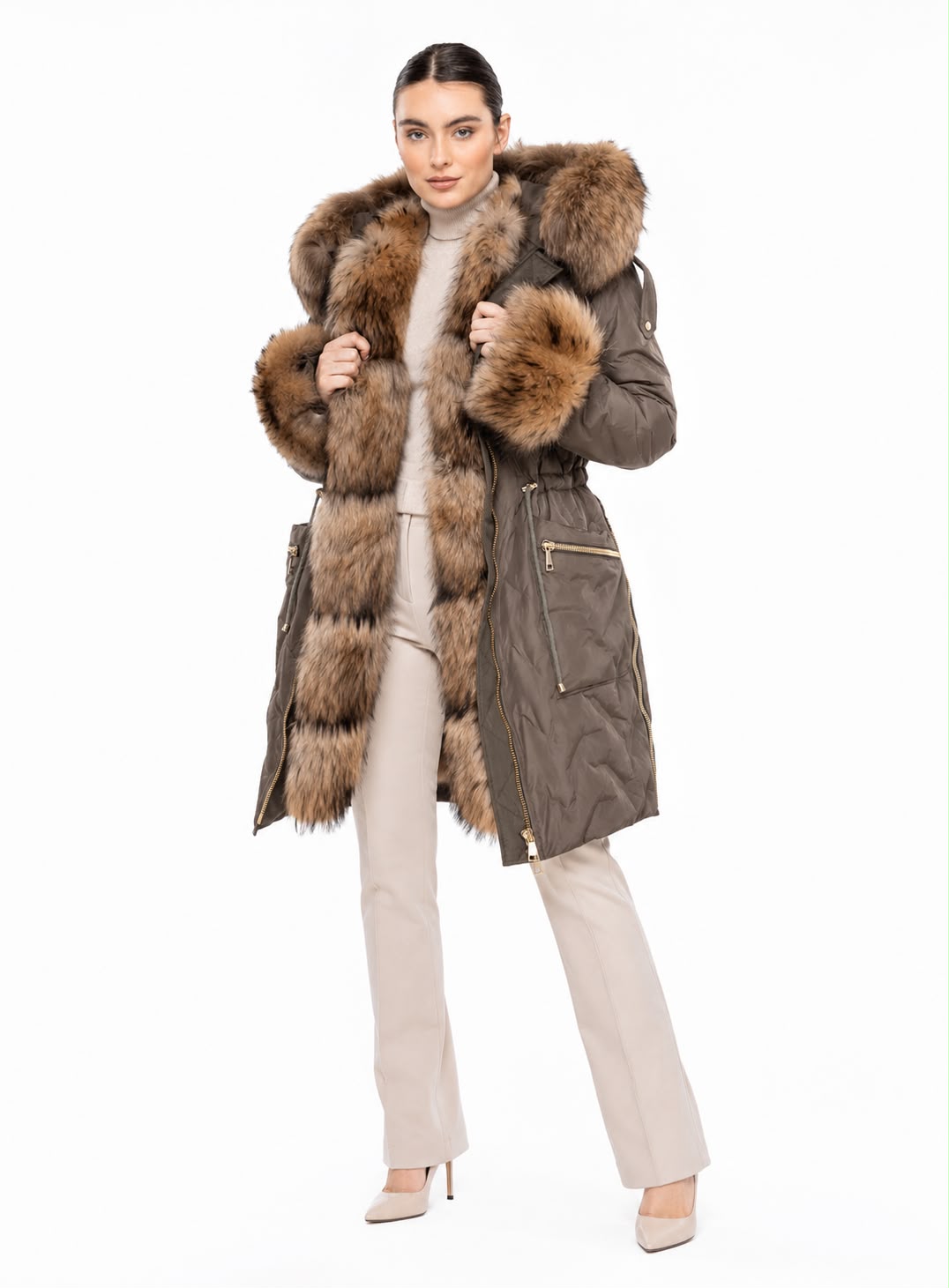 Lexy Parka with natural fur