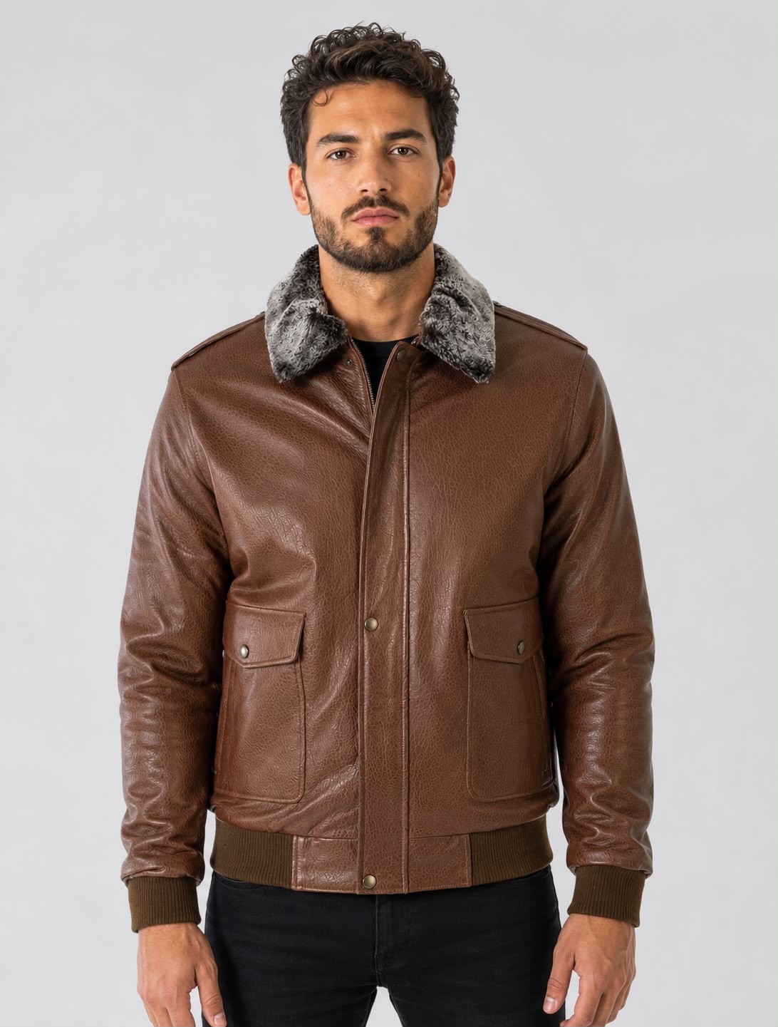 Wilder Aviator Leather Jacket