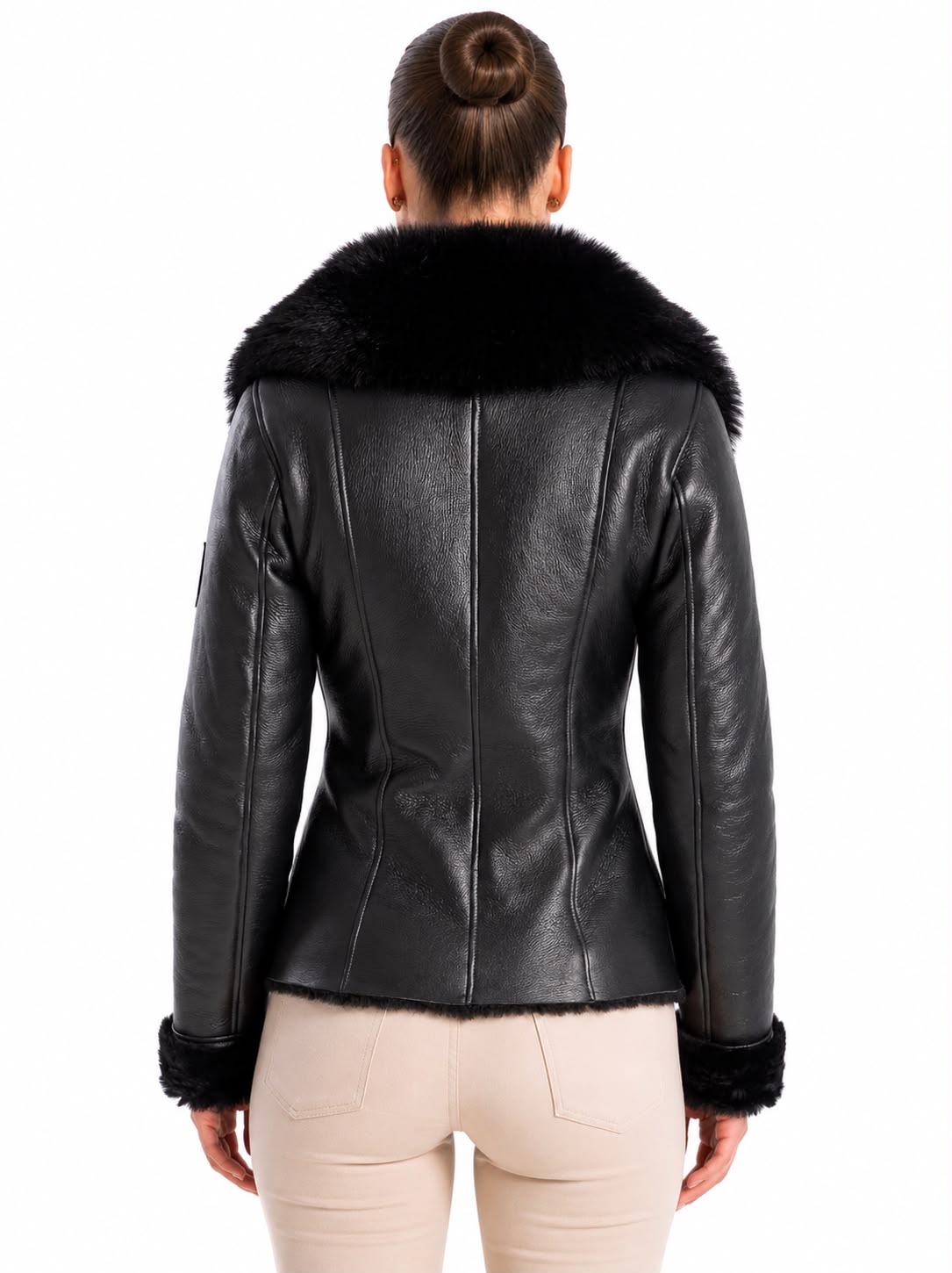 ALICYA Genuine  Shearling Jacket