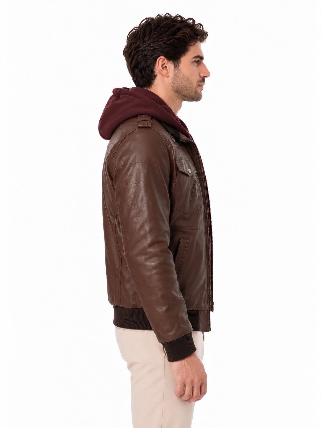 Enzo Leather Jacket Black-thumbmail-3