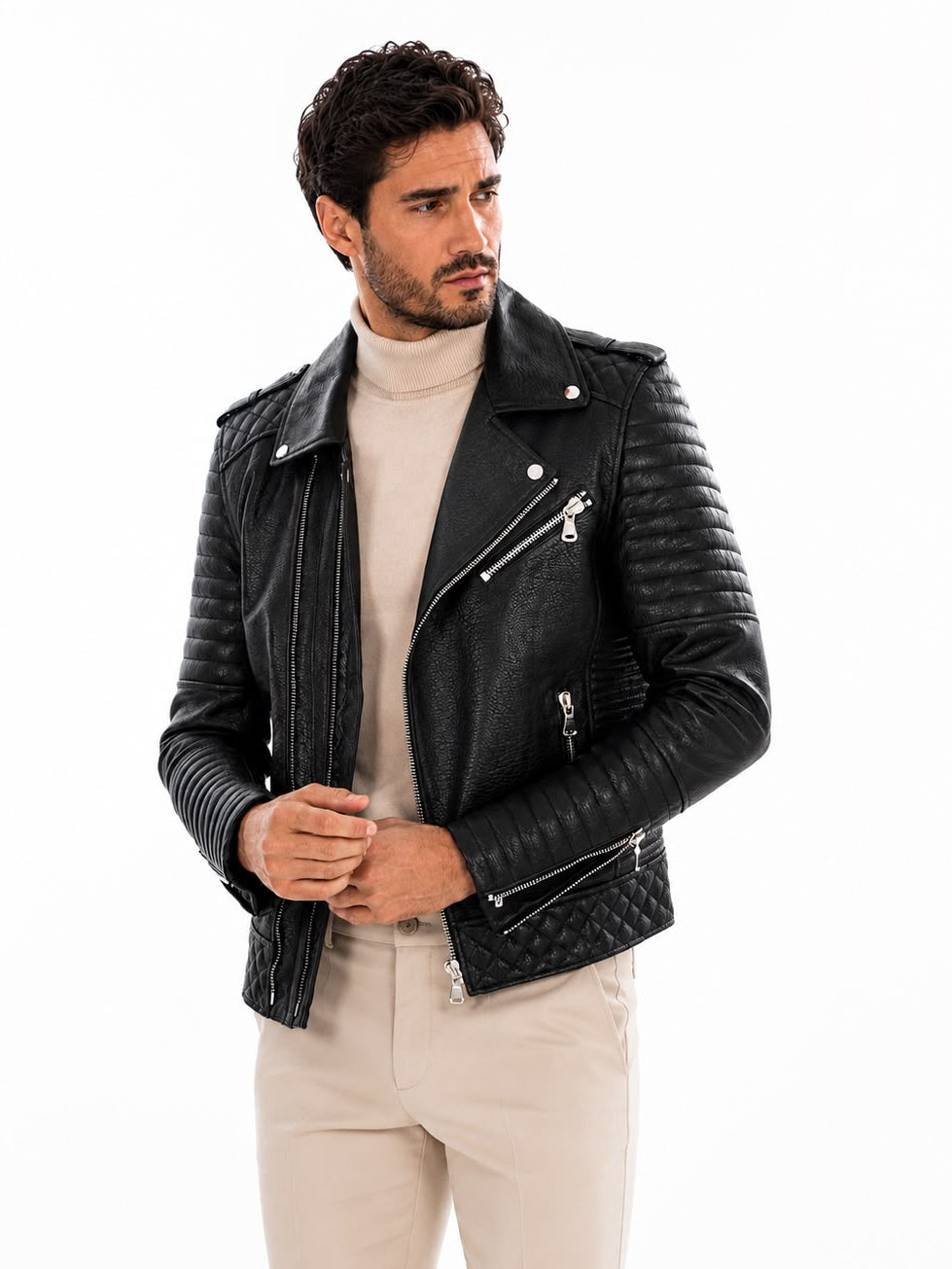 Damian Biker  leather Jacket