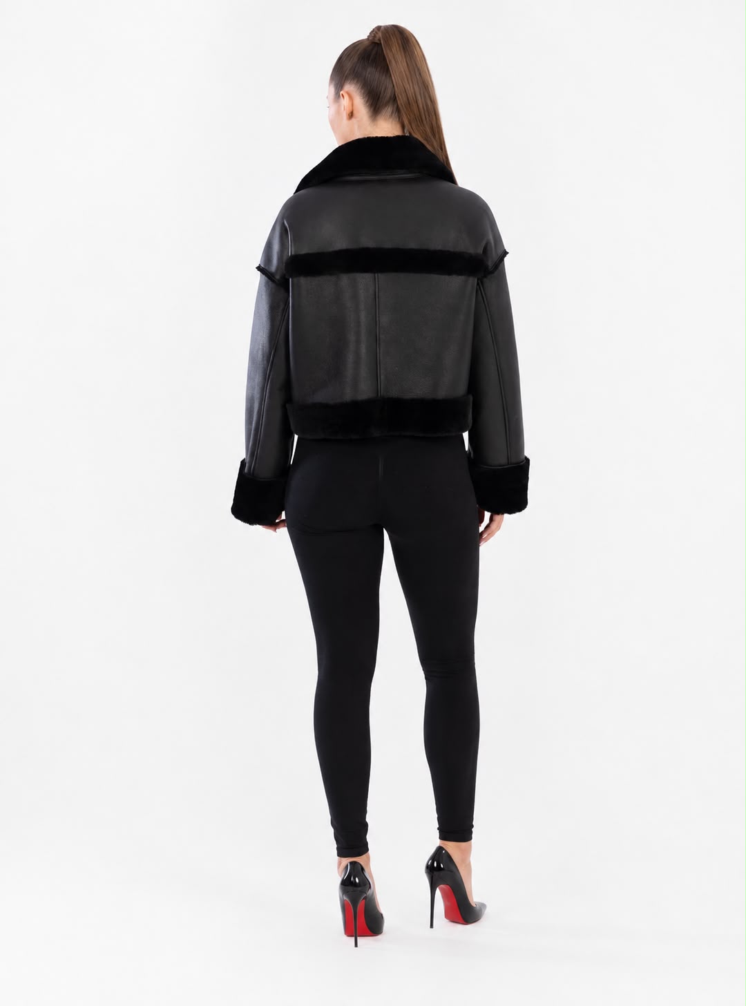 SKY  genuine  shearling jacket-thumbmail-6
